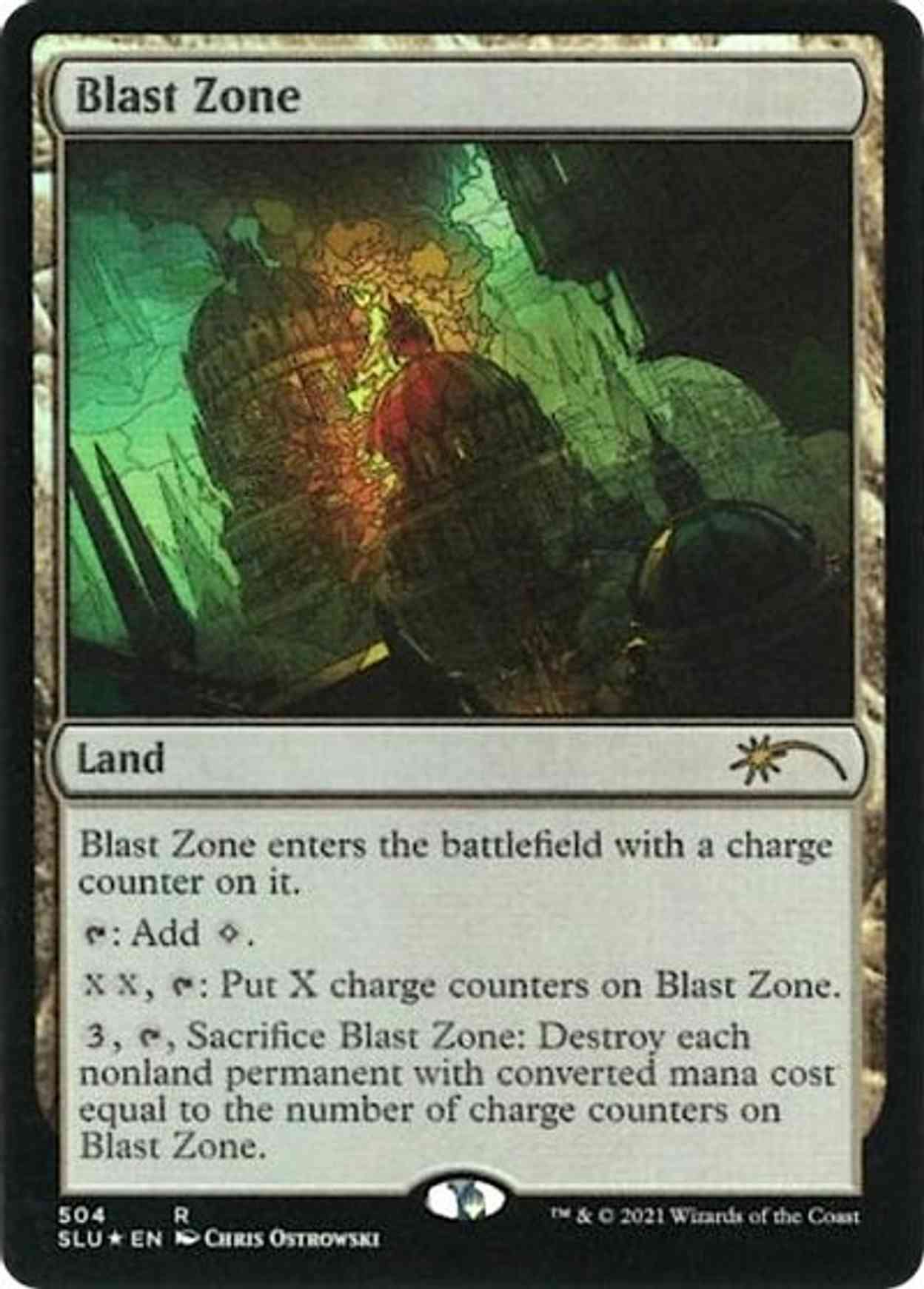 Blast Zone (Stained Glass) magic card front