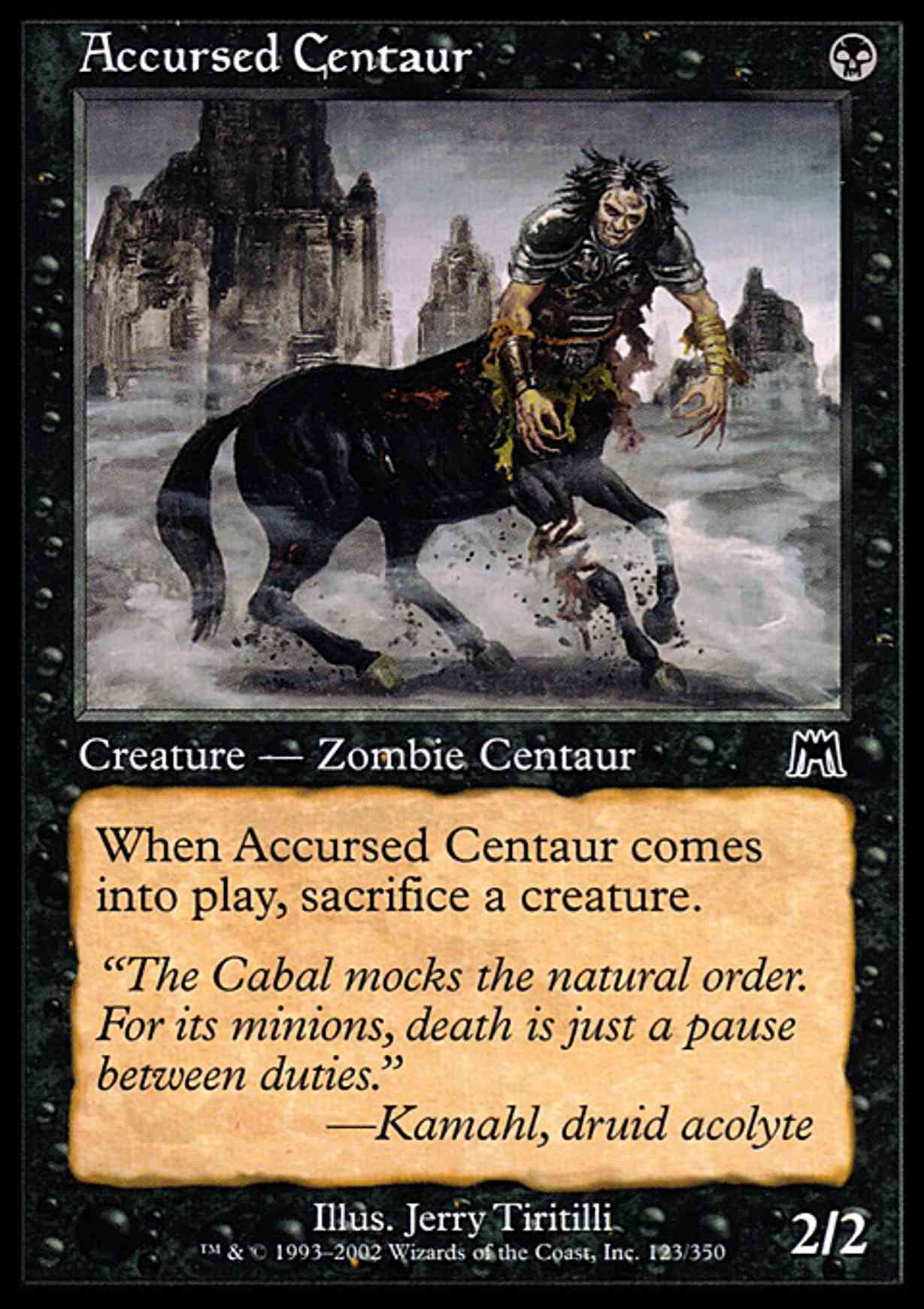 Accursed Centaur magic card front