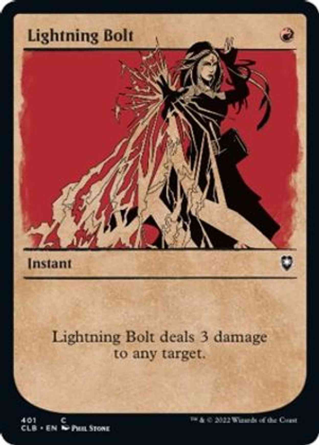 Lightning Bolt (Showcase) magic card front