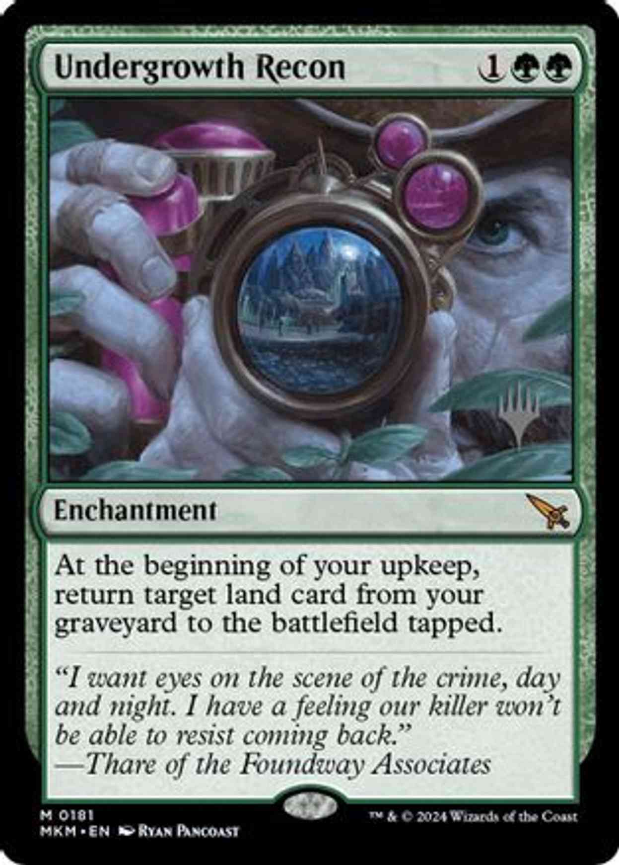 Undergrowth Recon magic card front