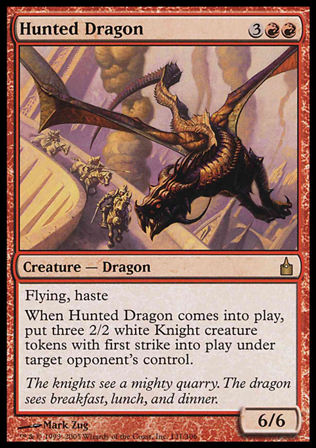 Hunted Dragon magic card front