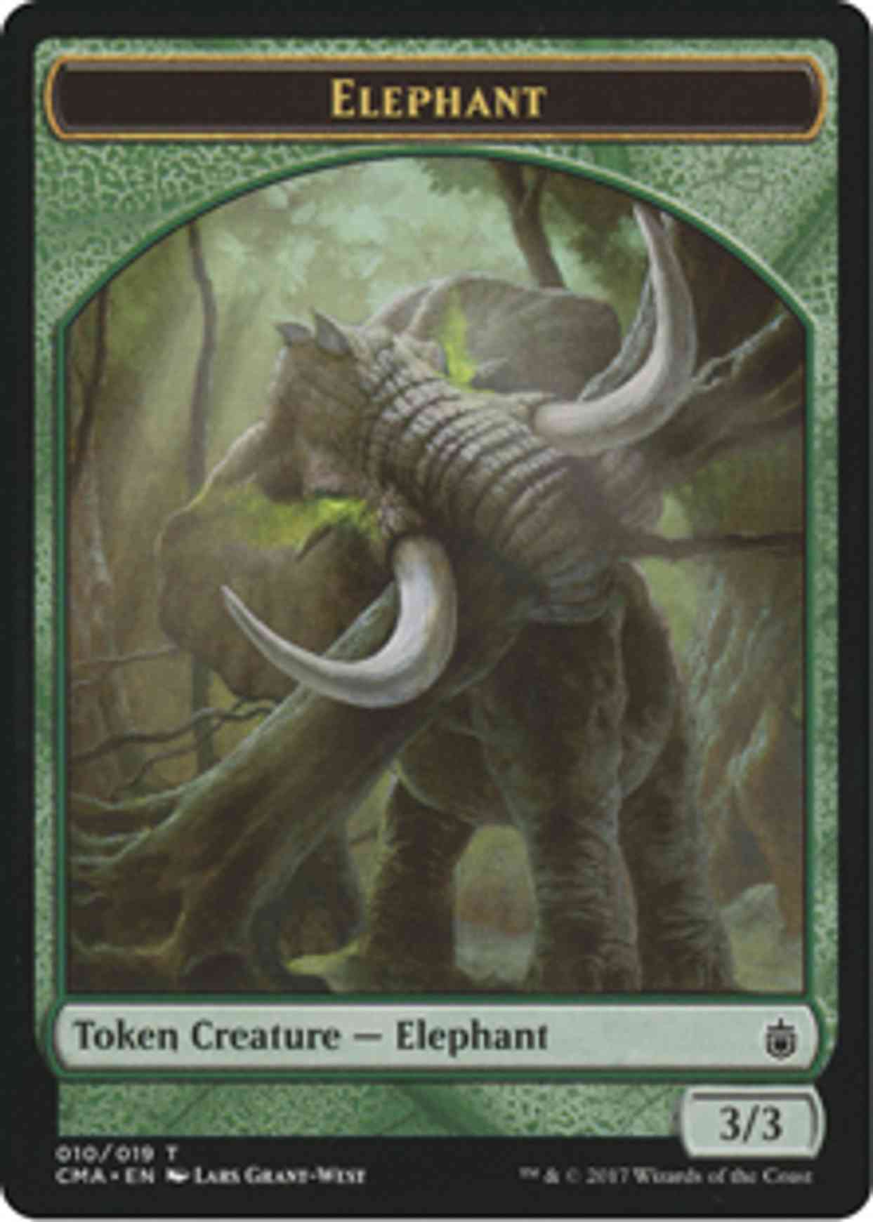 Elephant Token (010) magic card front