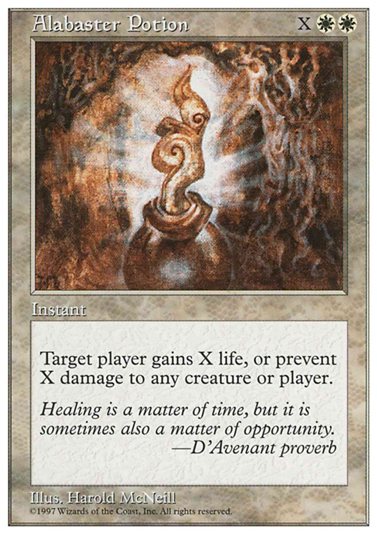 Alabaster Potion magic card front