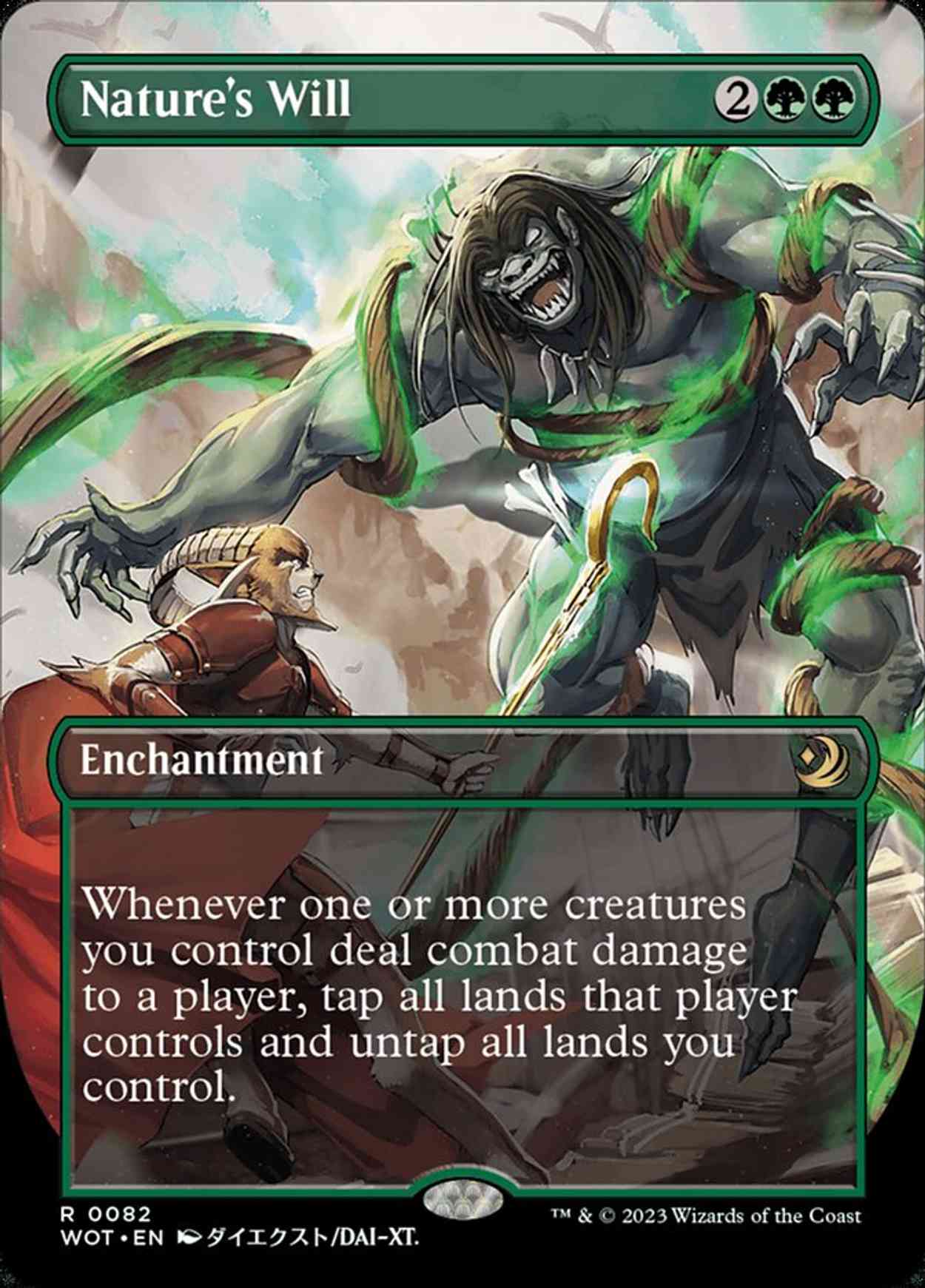 Nature's Will (Anime Borderless) magic card front