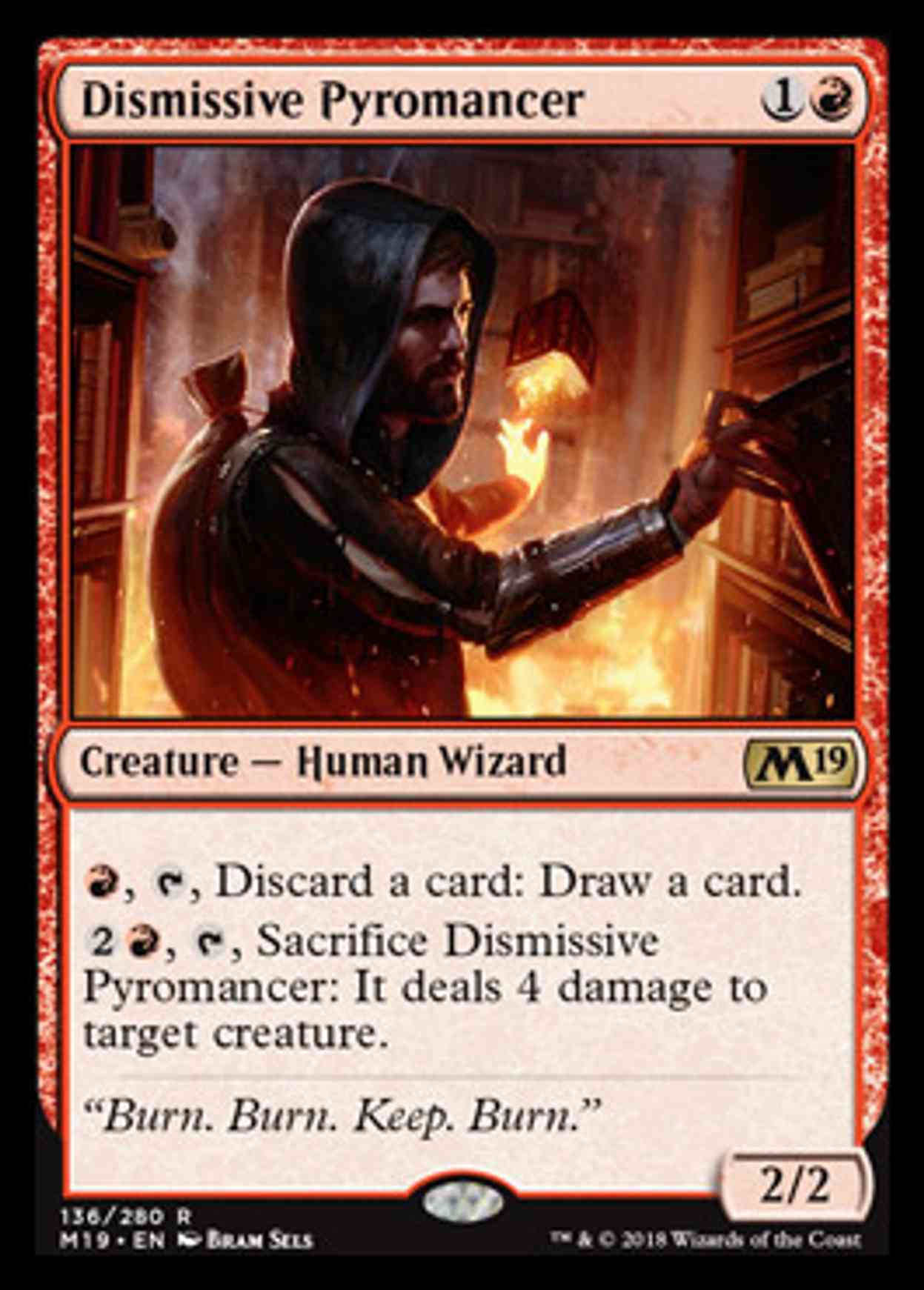 Dismissive Pyromancer magic card front
