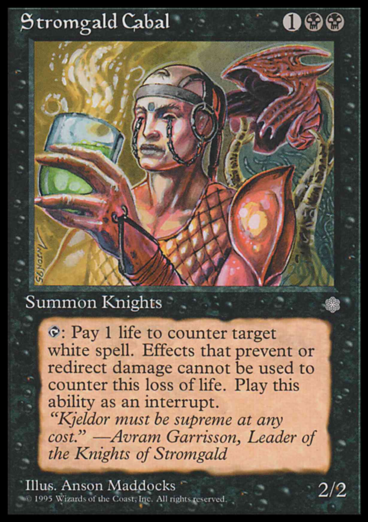 Stromgald Cabal magic card front