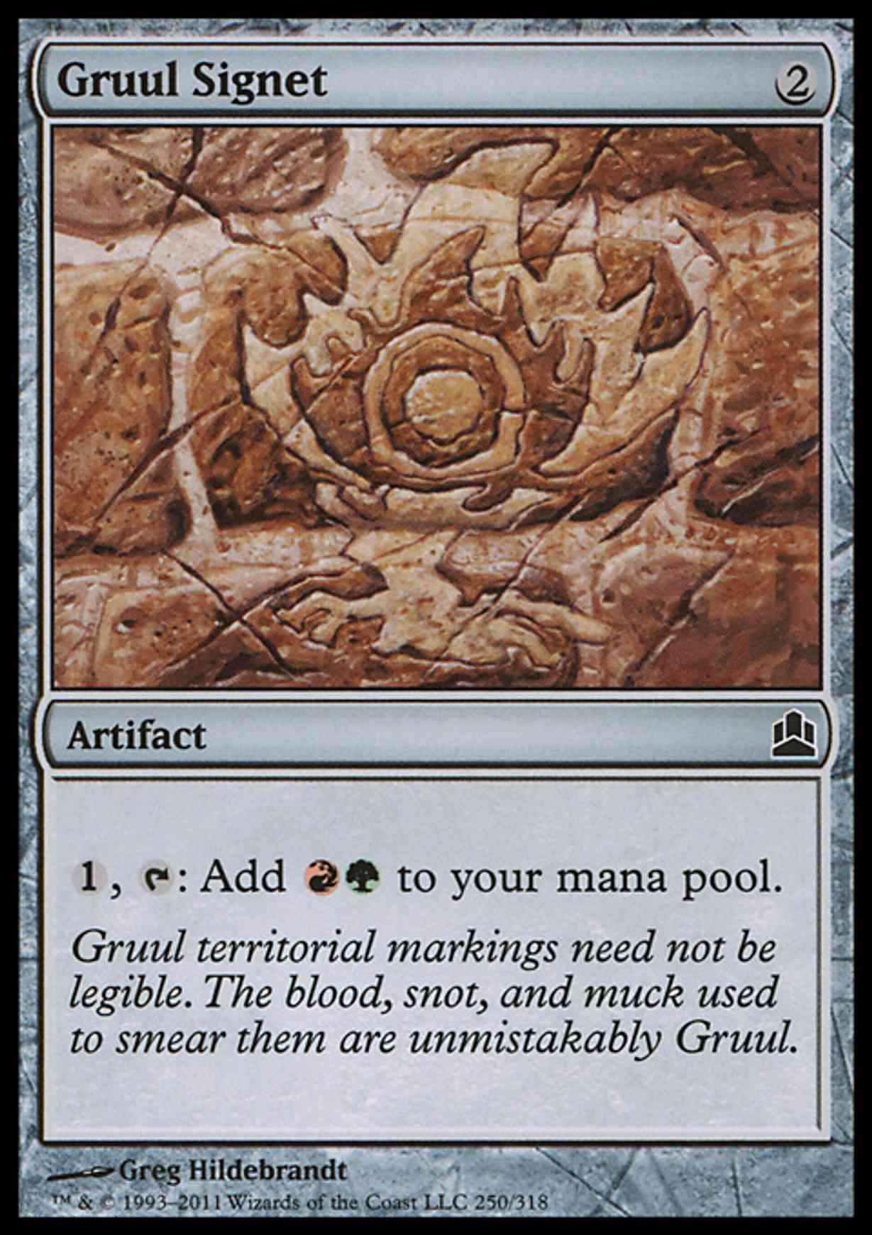 Magic: The Gathering Gruul Signet Card (256/351) - Artifact, Common, From Commander 2016 Set 10 thumbnail image