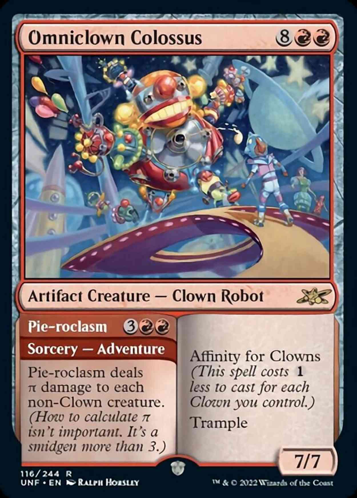 Omniclown Colossus magic card front