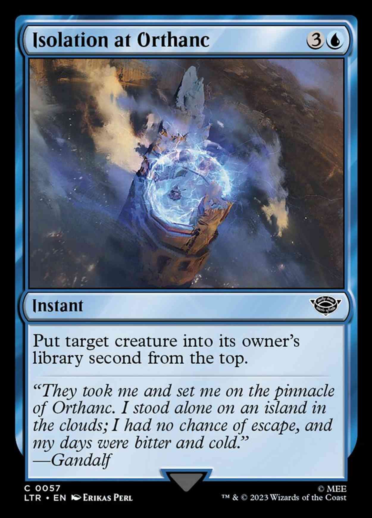 Isolation at Orthanc magic card front