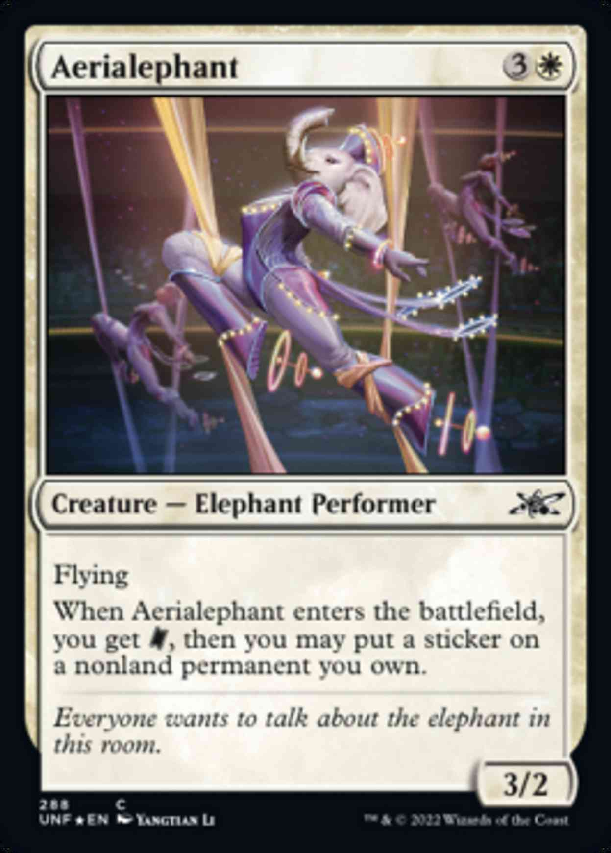 Aerialephant (Galaxy Foil) magic card front