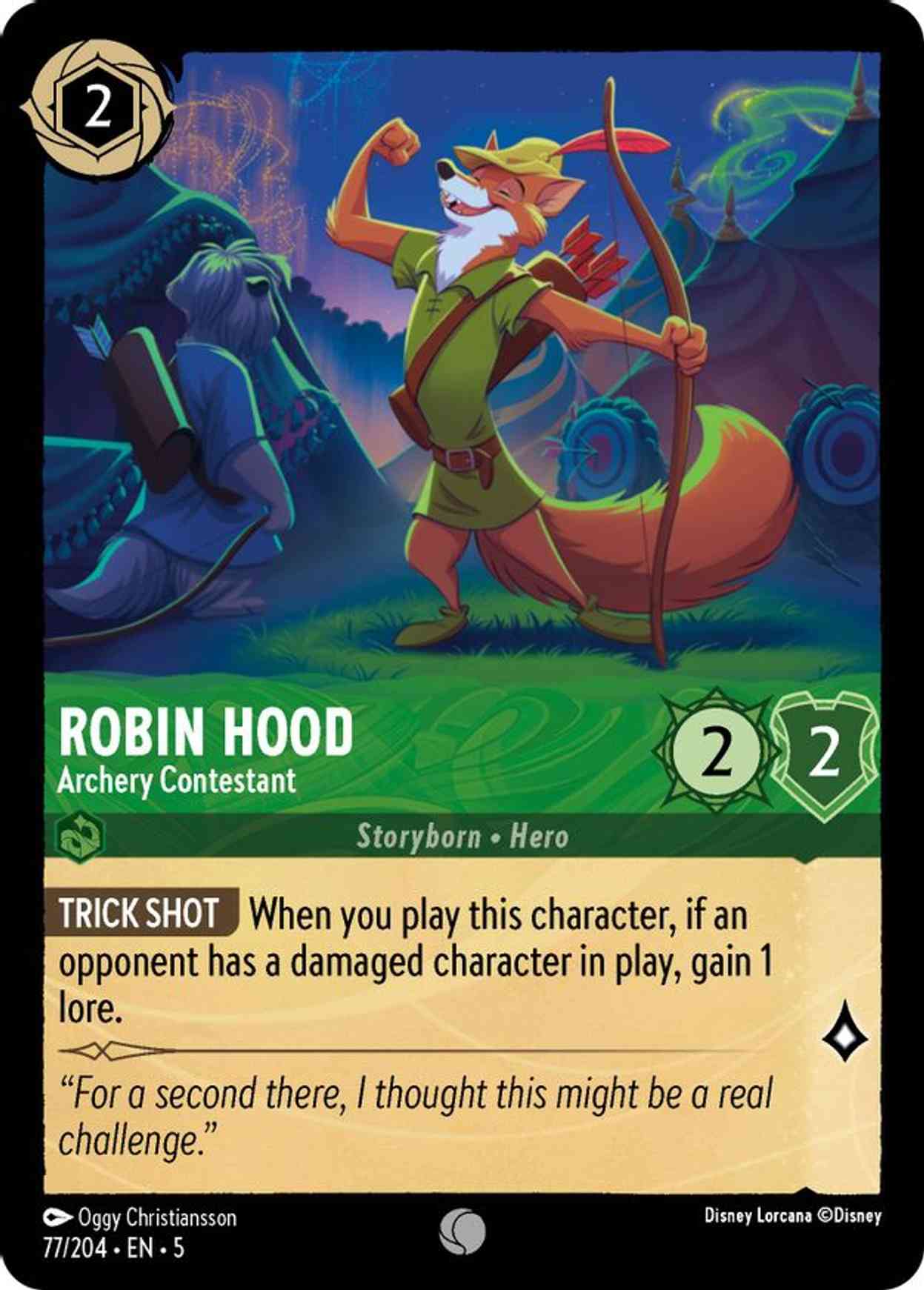 Robin Hood - Archery Contestant magic card front