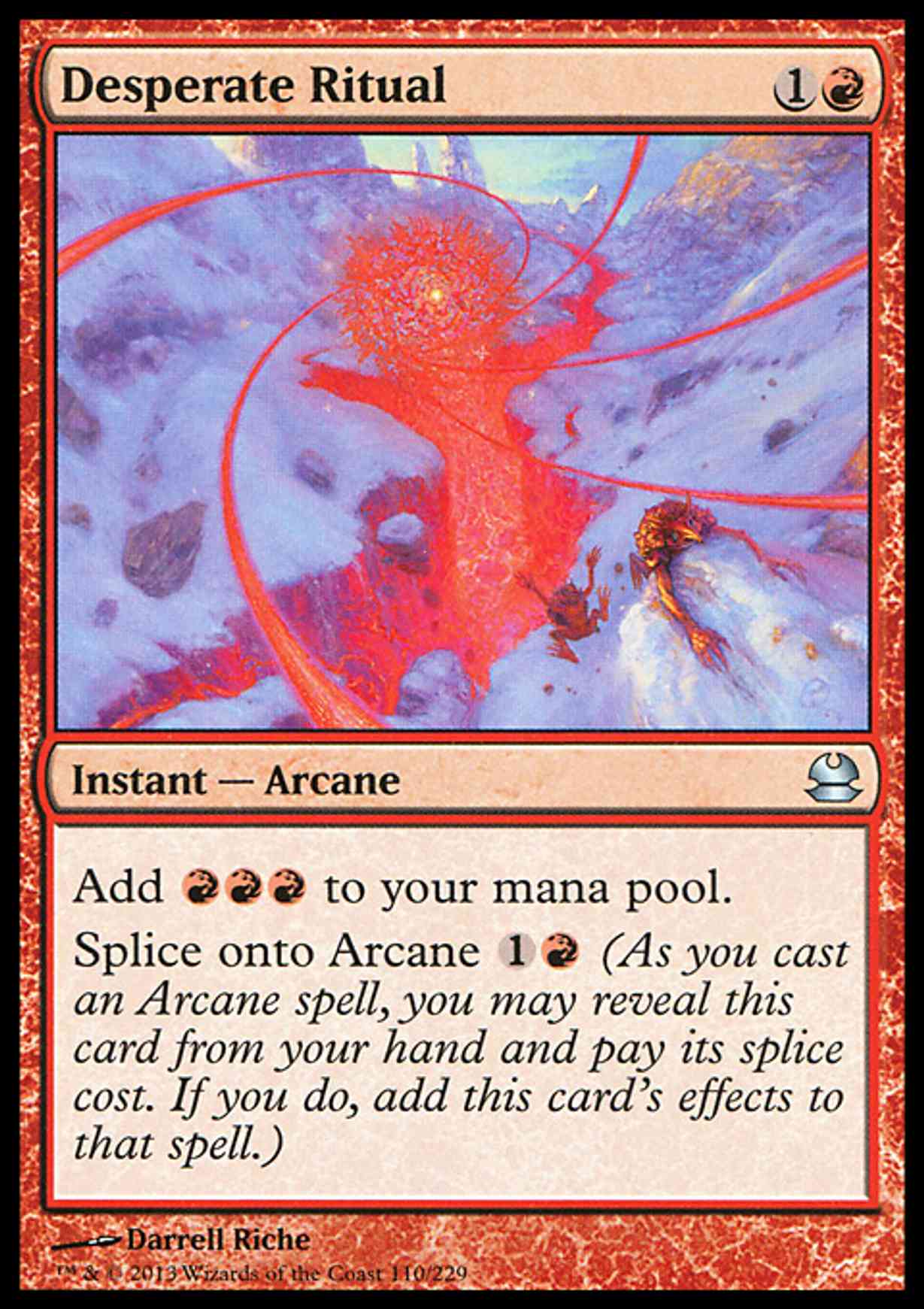Desperate Ritual magic card front