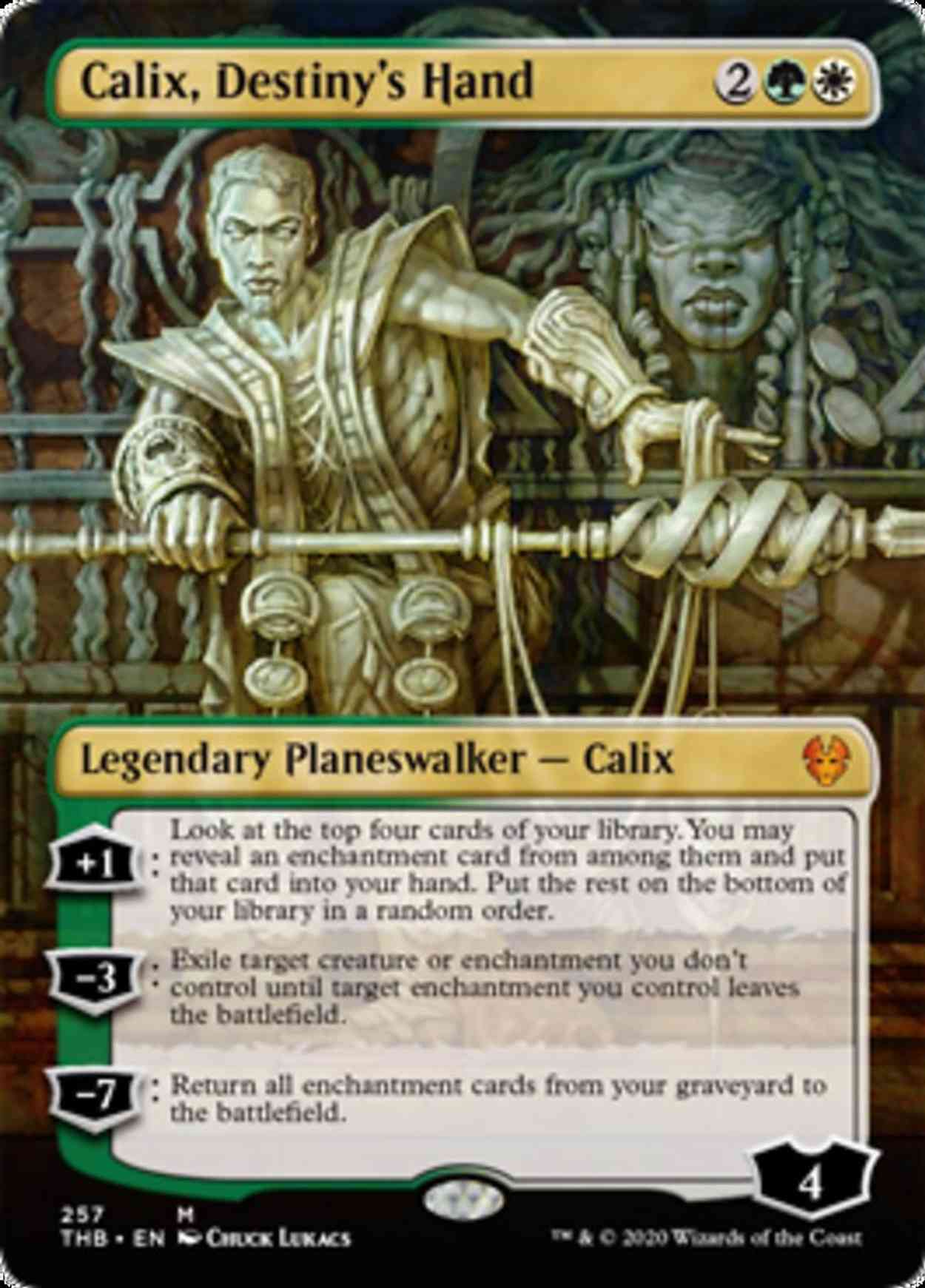 Calix, Destiny's Hand (Borderless) magic card front