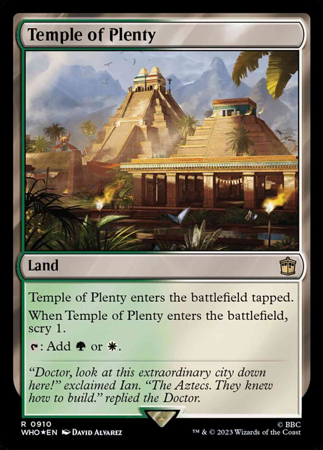 Temple of Plenty (Surge Foil) magic card front