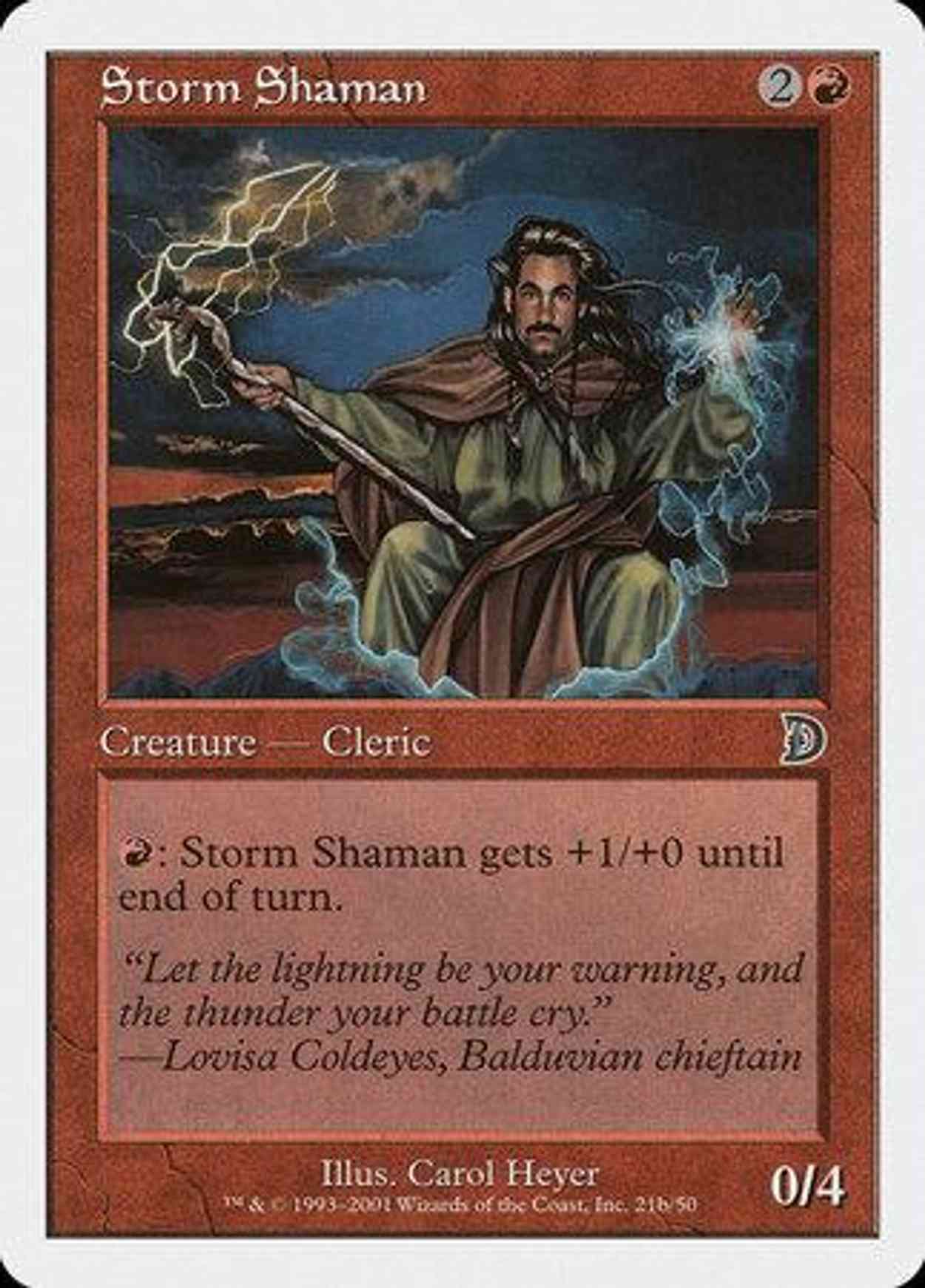 Storm Shaman (b) magic card front