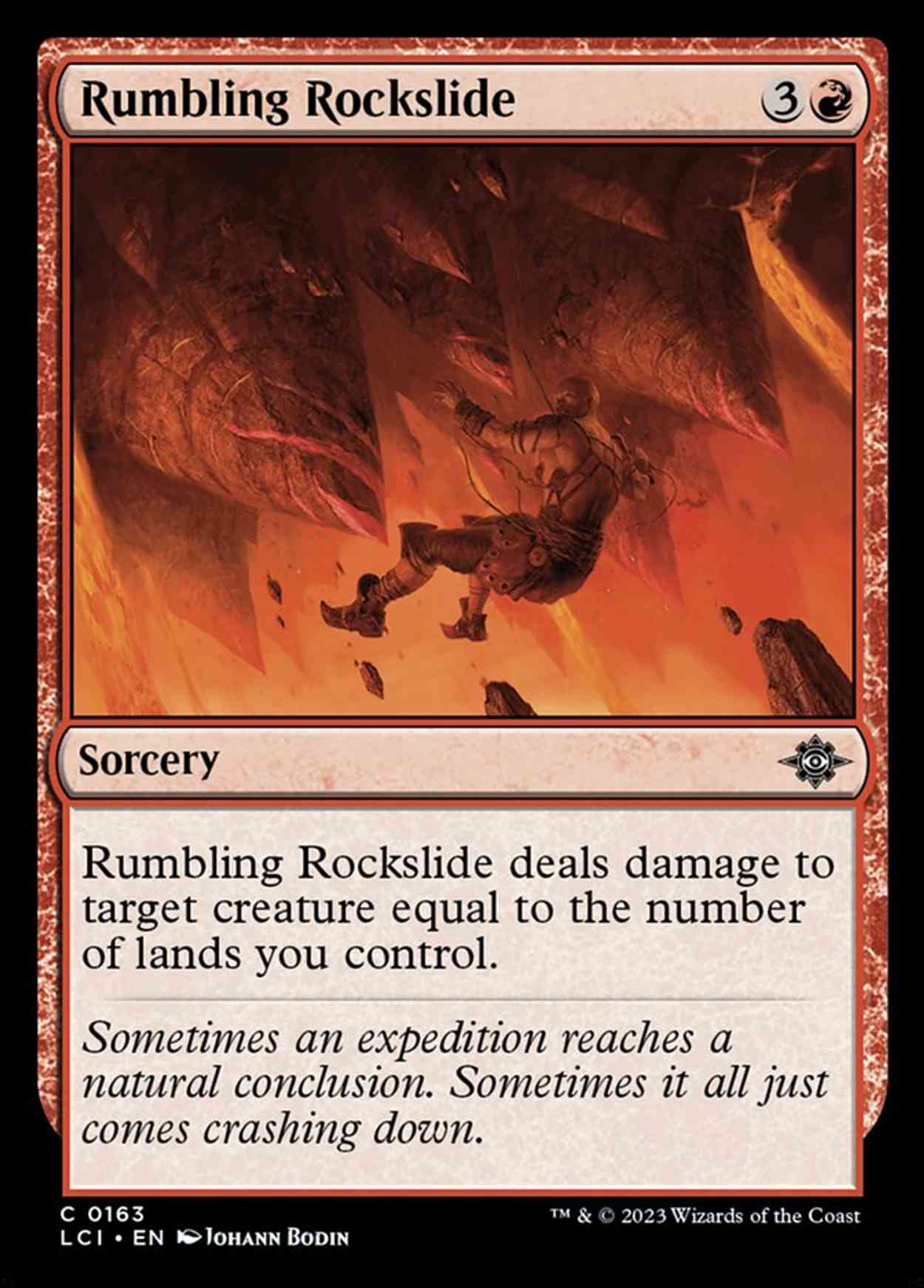 Rumbling Rockslide magic card front
