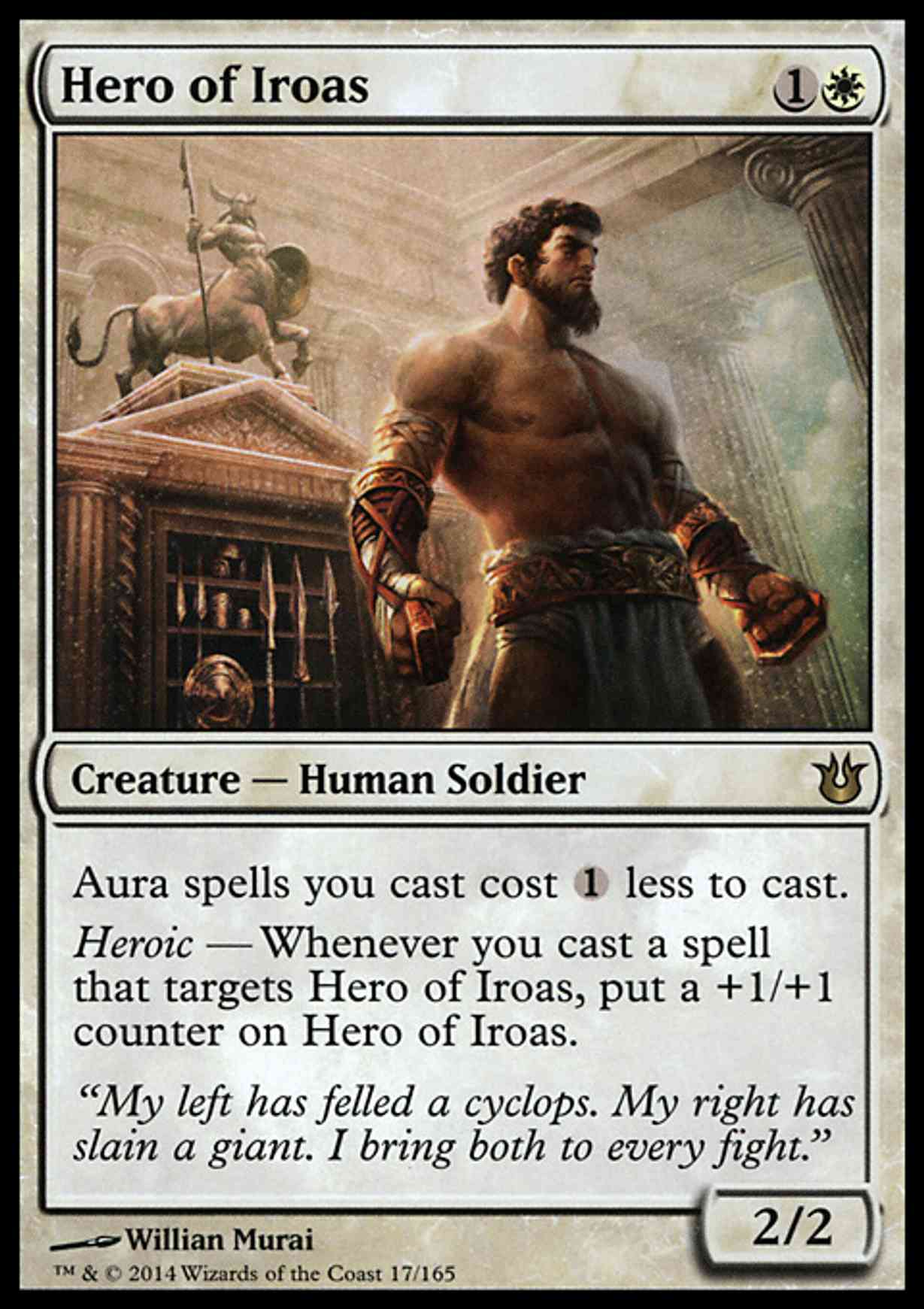 Hero of Iroas magic card front
