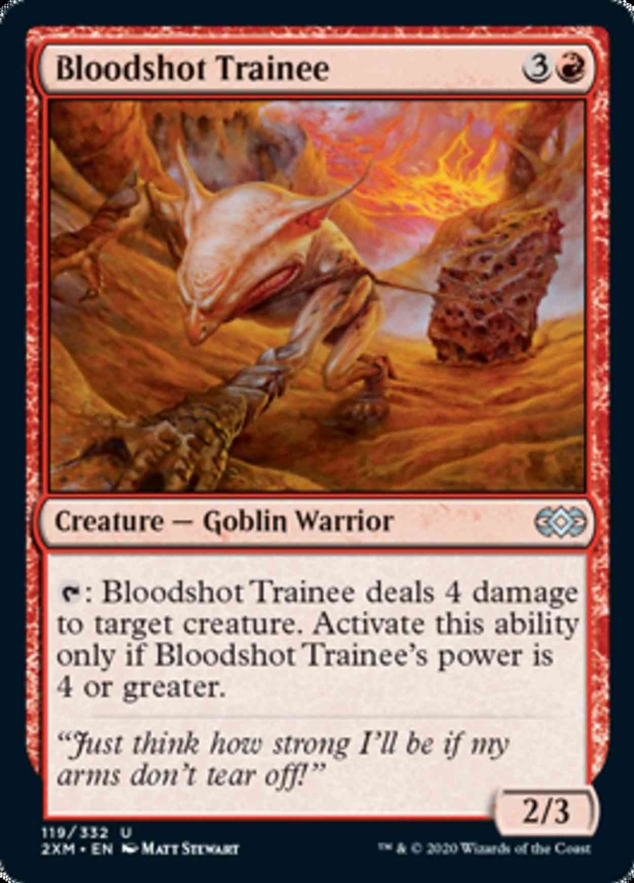 Bloodshot Trainee magic card front