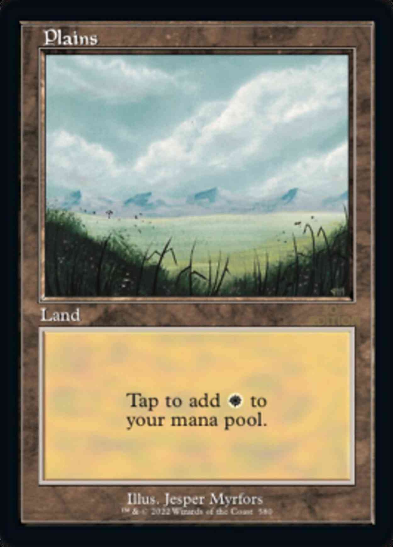 Plains (580) (Retro Frame) magic card front