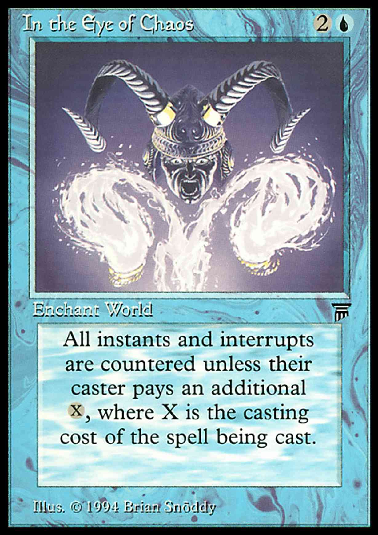 In the Eye of Chaos magic card front