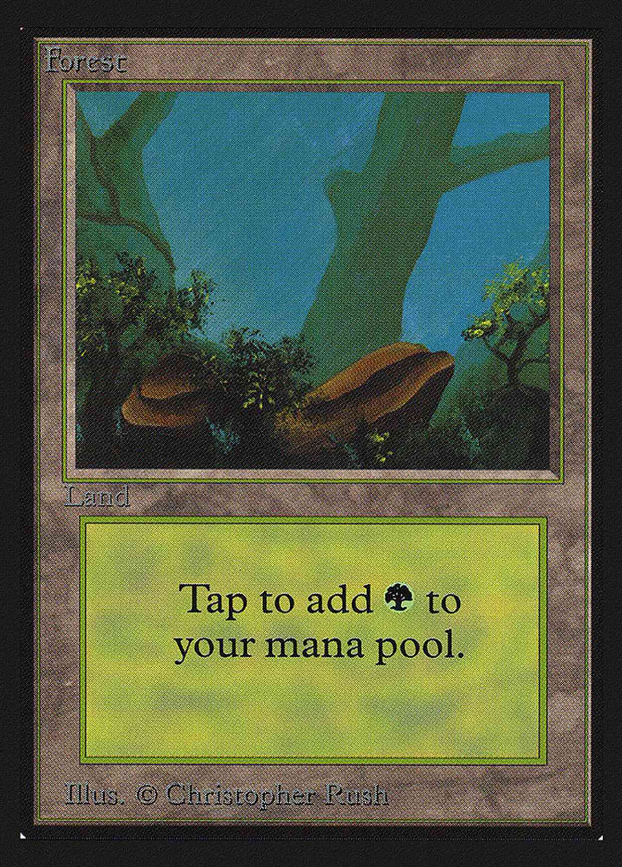 Forest (Rocks)(IE) magic card front
