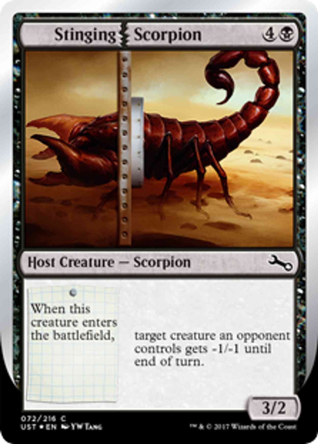 Stinging Scorpion magic card front