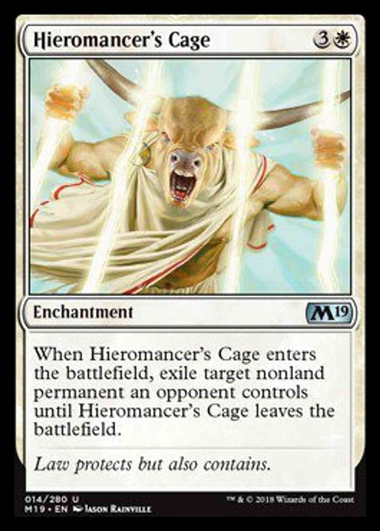 Hieromancer's Cage magic card front
