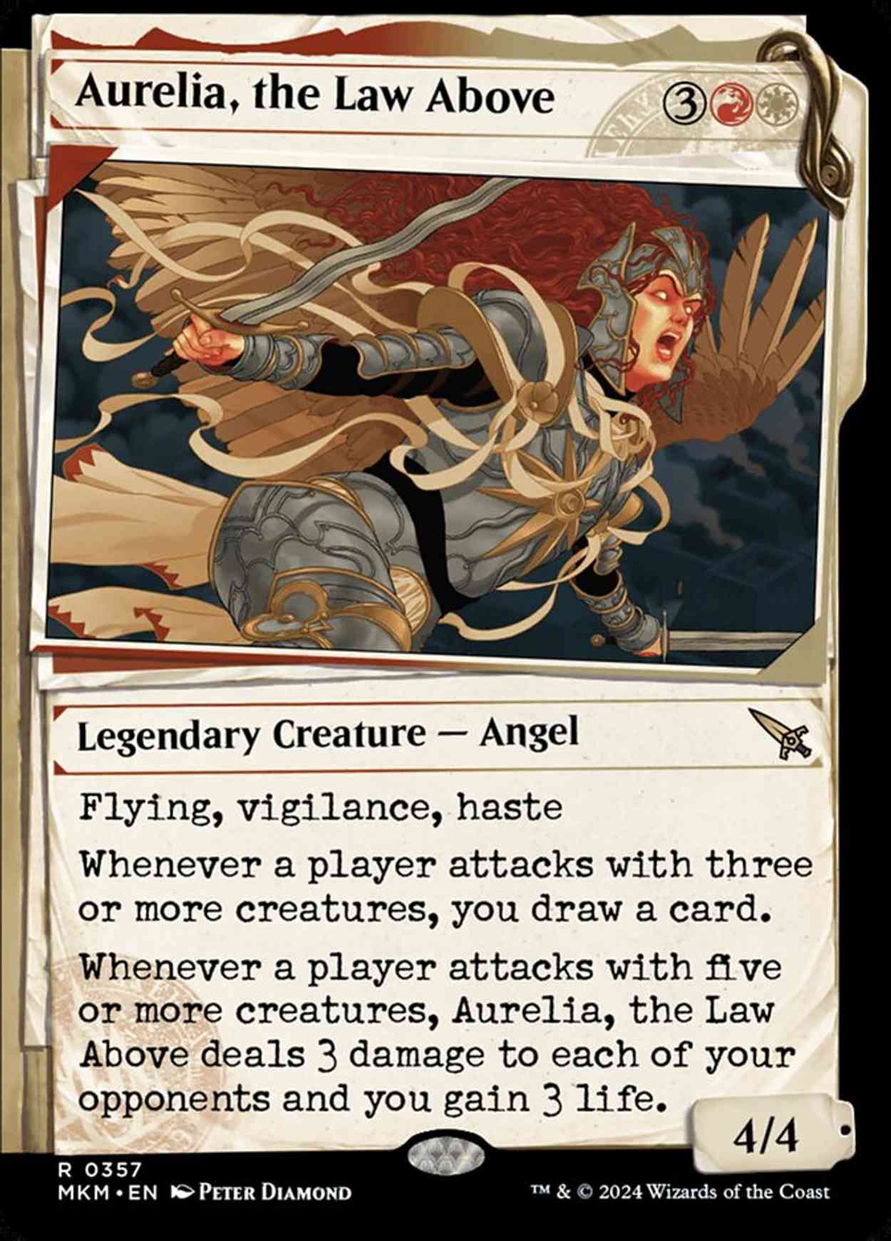 Aurelia, the Law Above (Showcase) magic card front