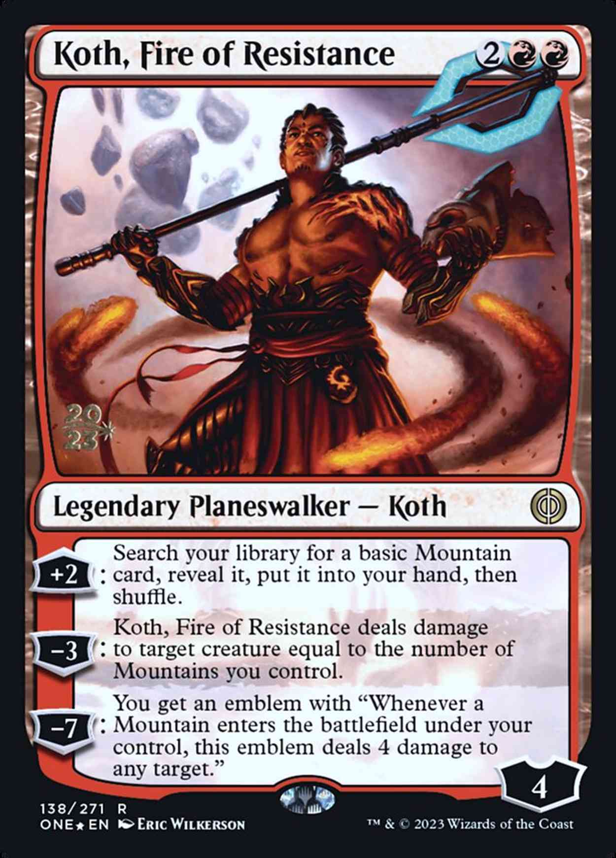 Koth, Fire of Resistance magic card front
