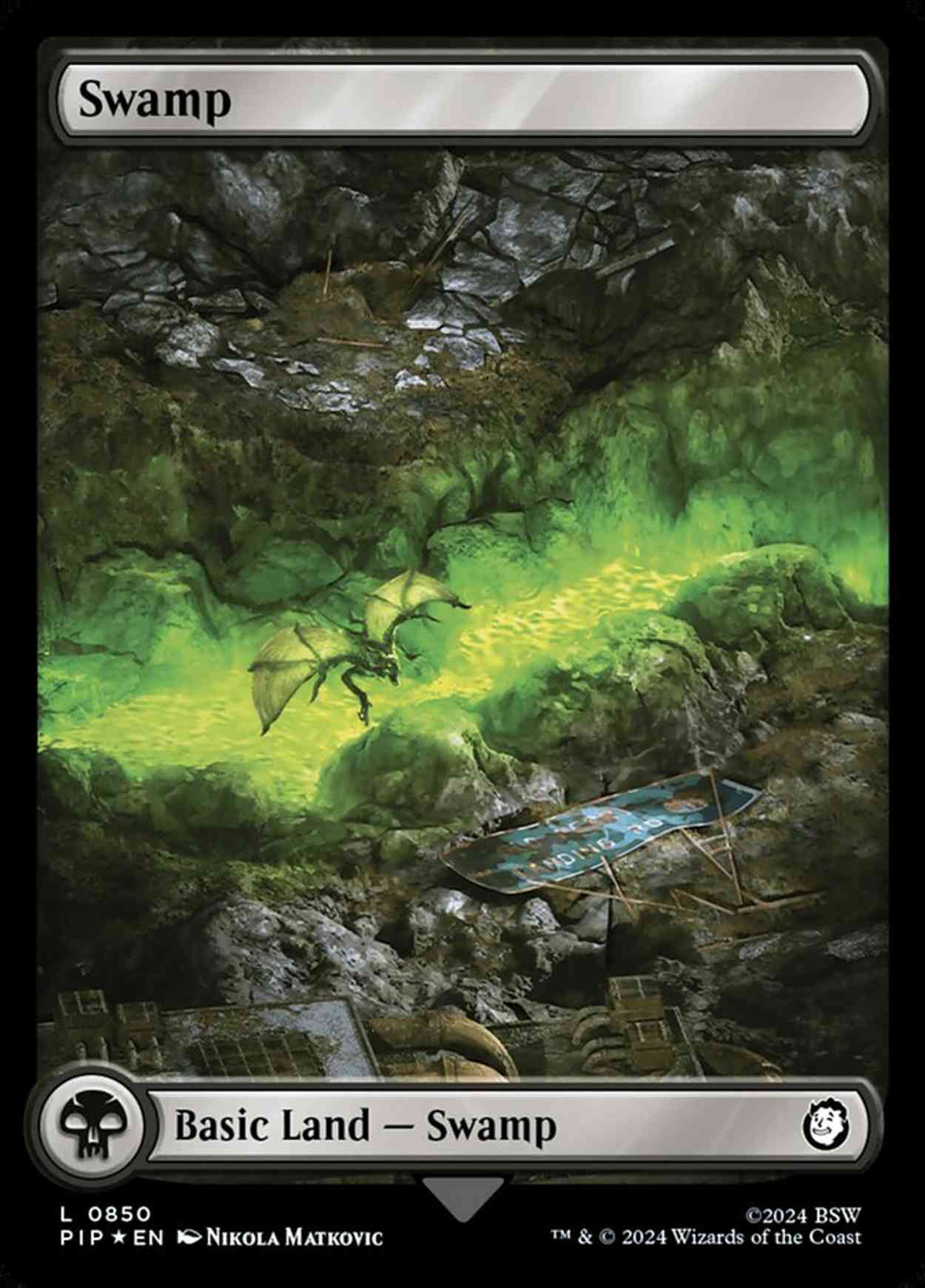 Swamp (0850) (Surge Foil) magic card front