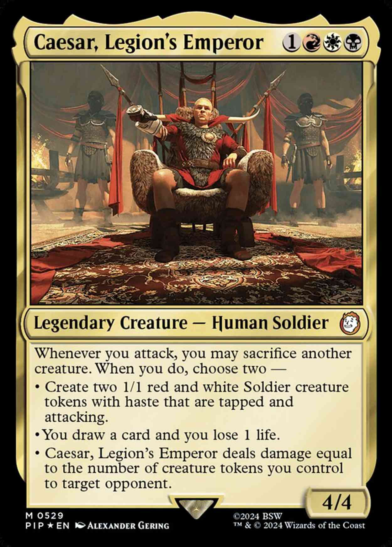 Caesar, Legion's Emperor (Surge Foil) magic card front