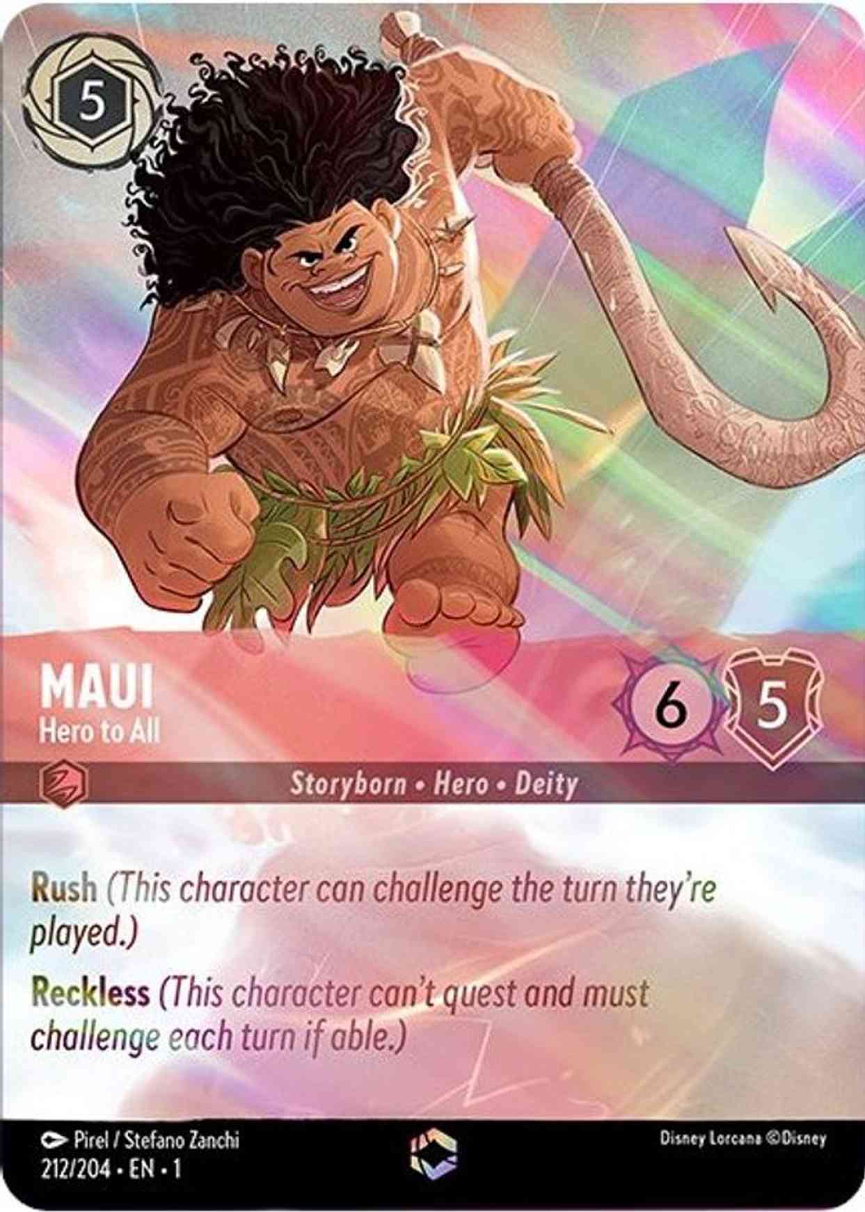 Maui - Hero to All (Alternate Art) magic card front