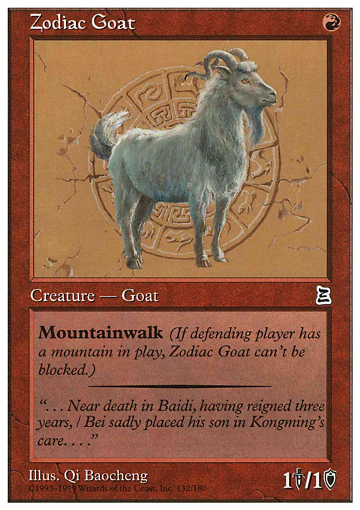 Zodiac Goat magic card front