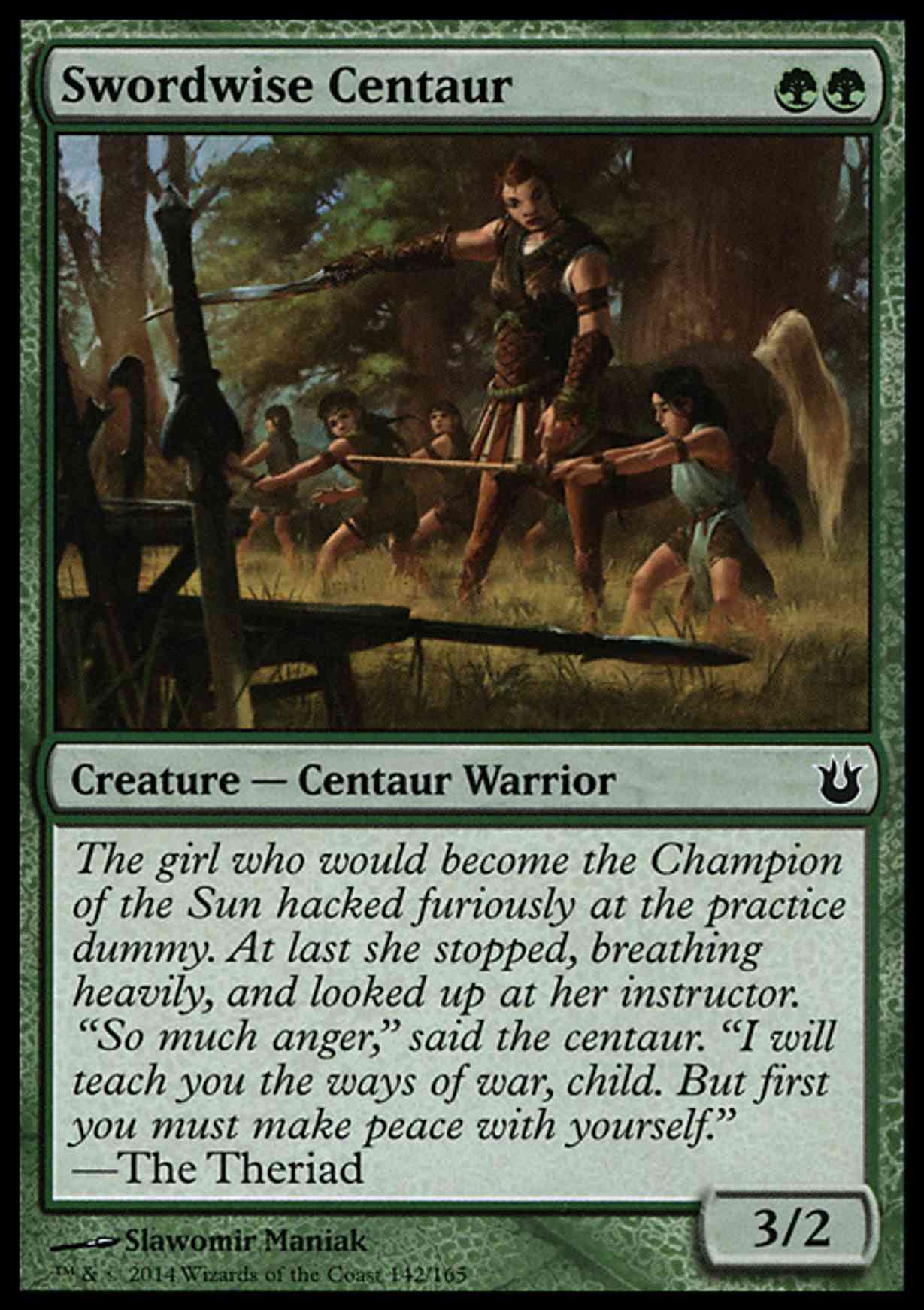 Swordwise Centaur magic card front