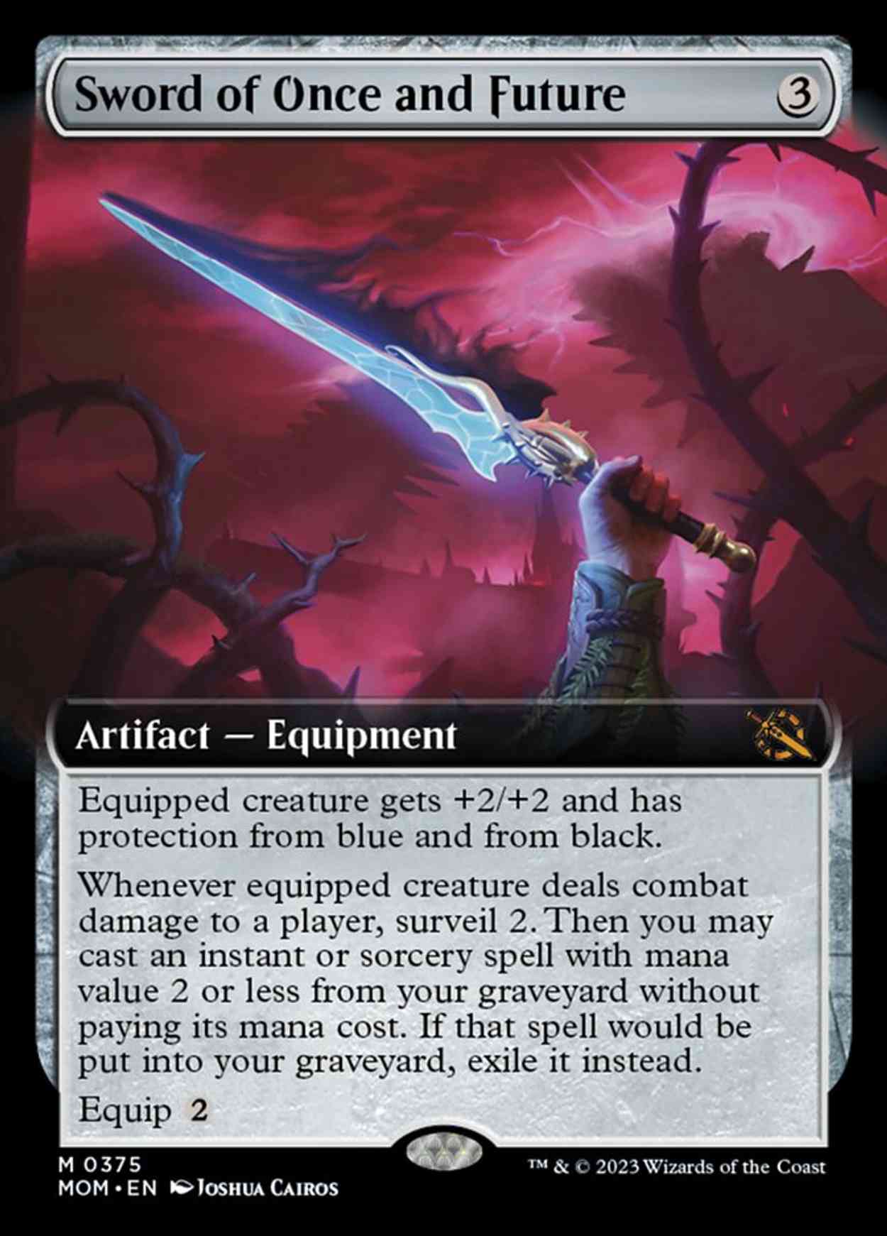 Sword of Once and Future (Extended Art) magic card front