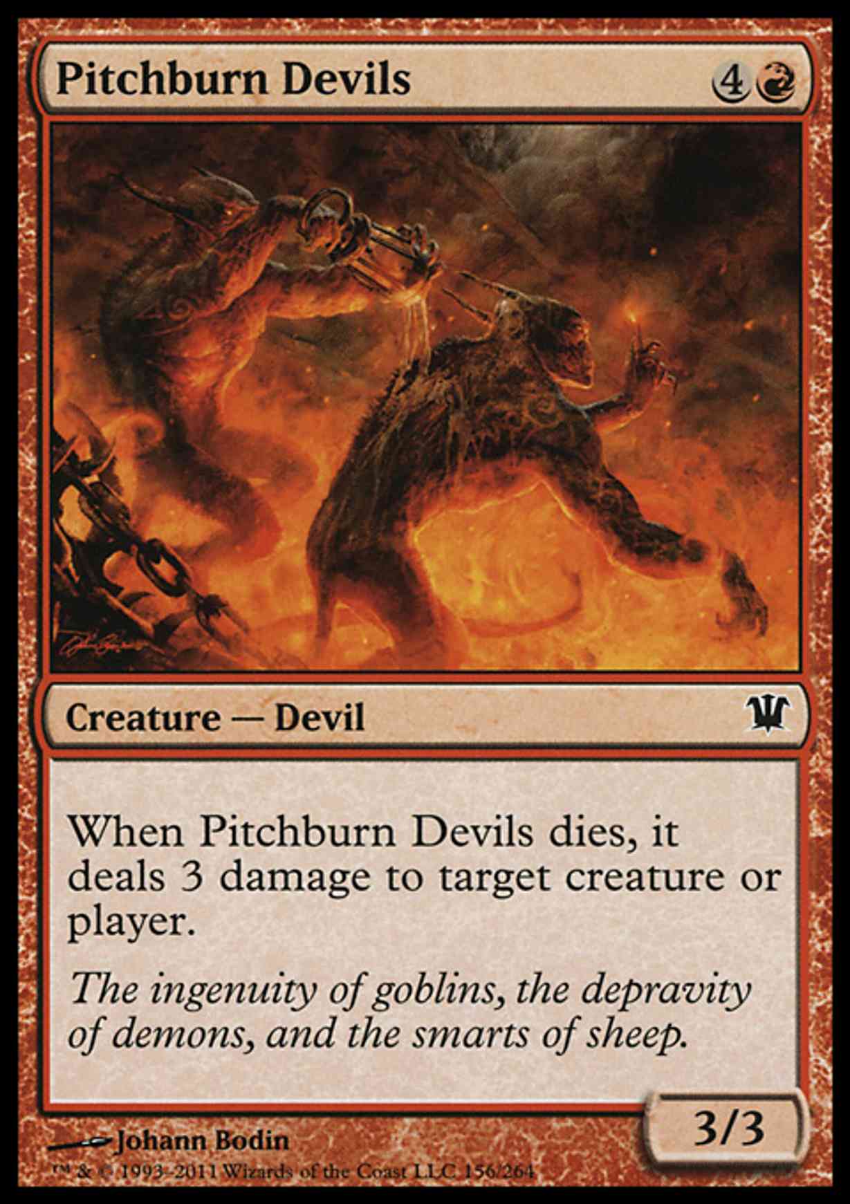 Pitchburn Devils magic card front