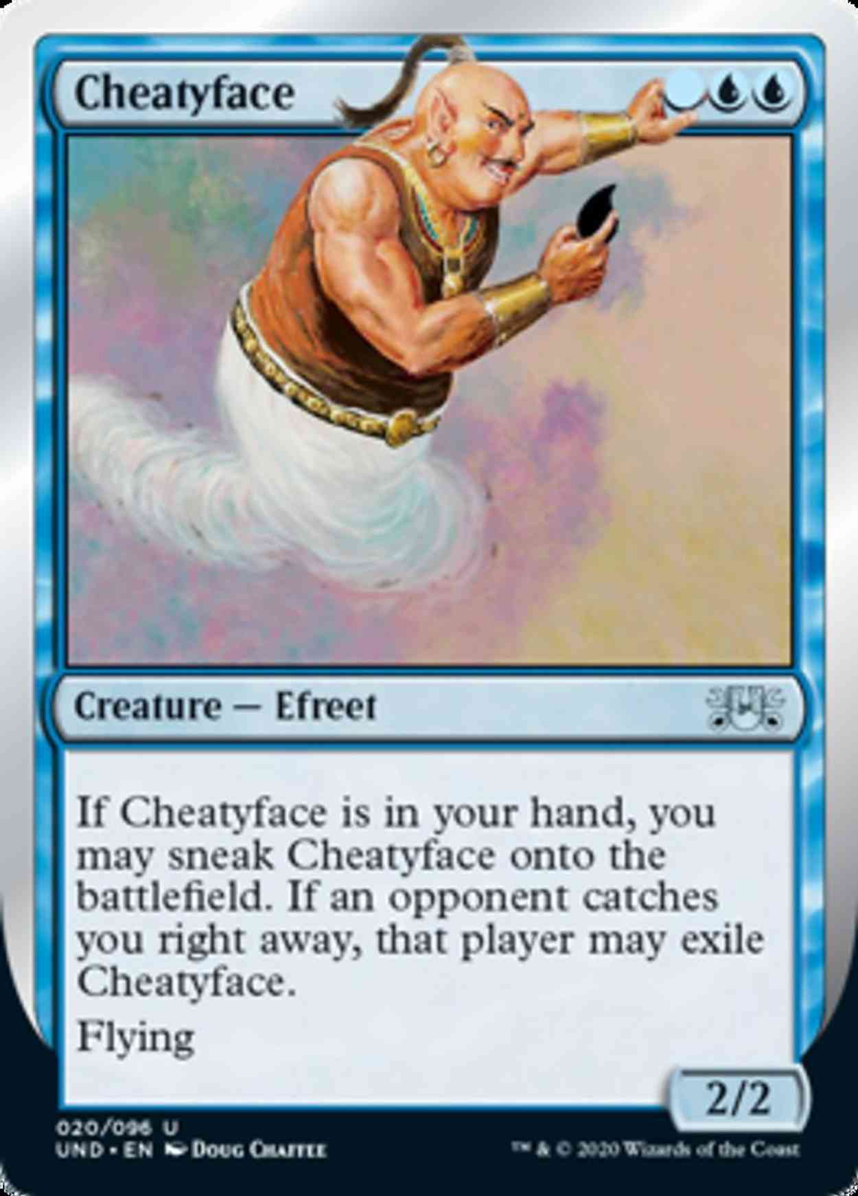 Cheatyface magic card front