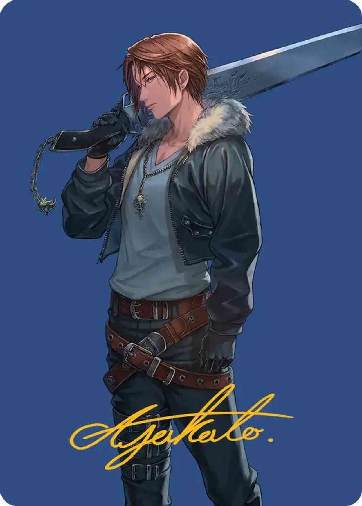スコール　プロモ Squall, Seed Mercenary Squall, SeeD Mercenary from Final Fantasy Variants Spoiler