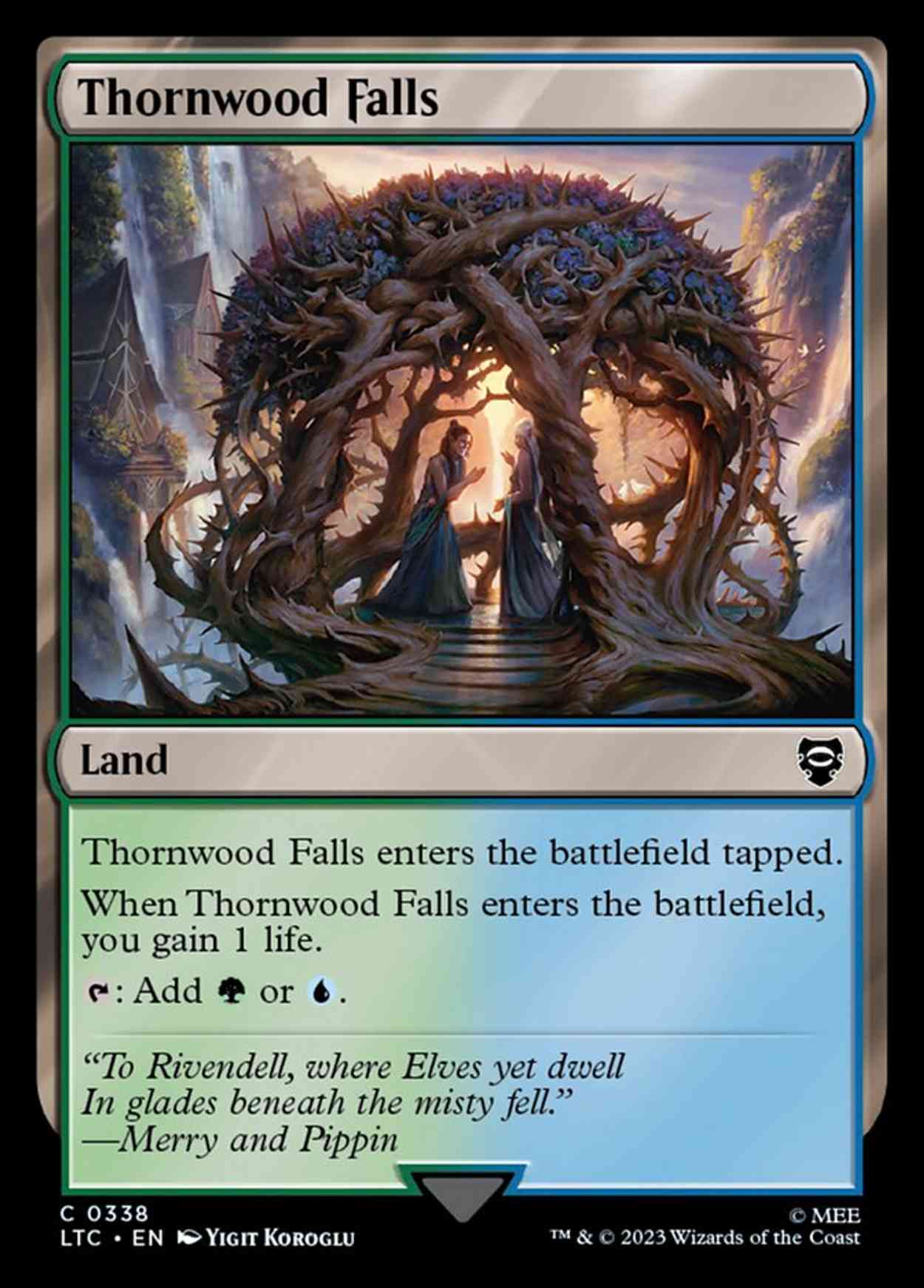 Thornwood Falls magic card front