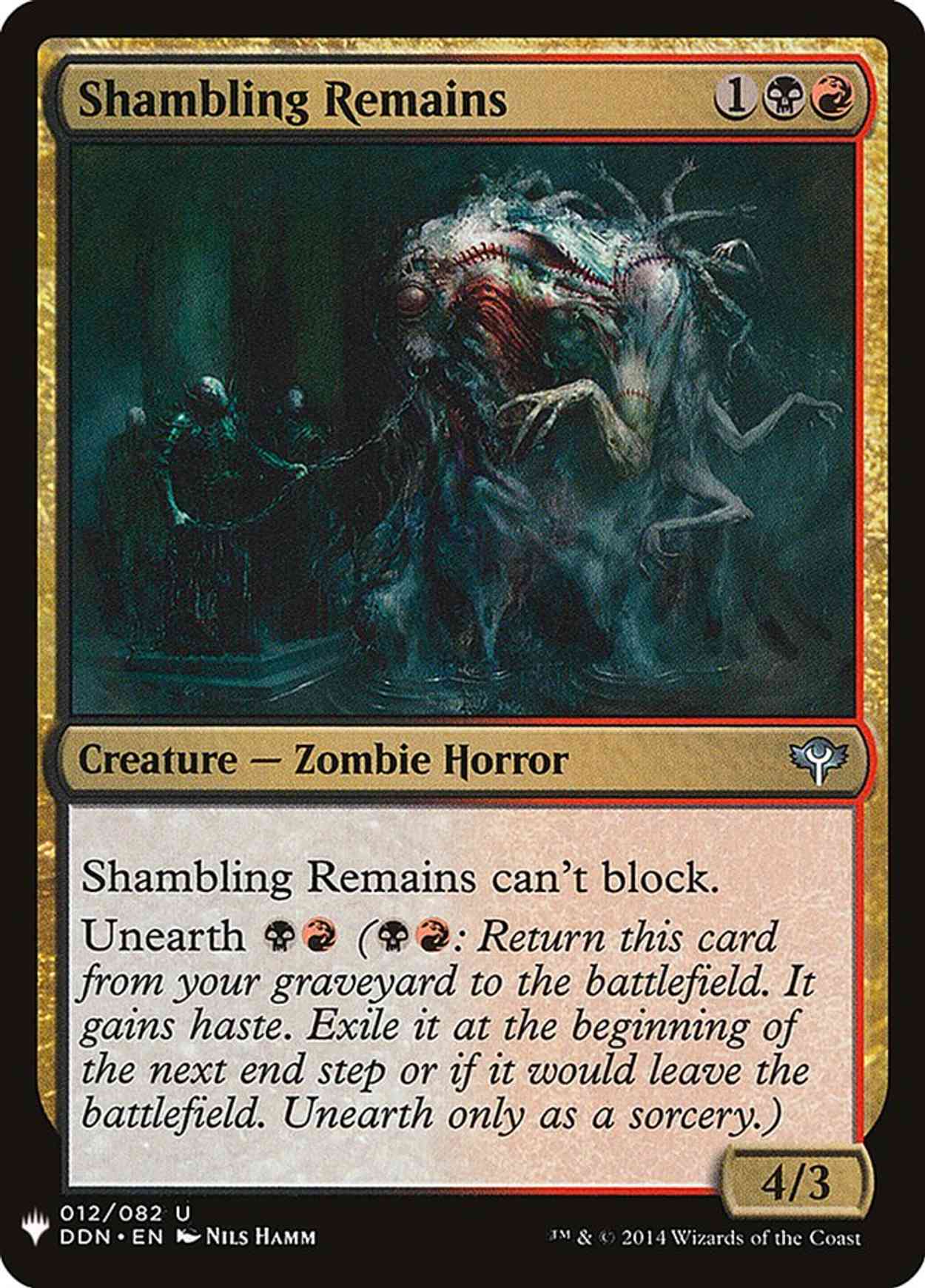 Shambling Remains magic card front
