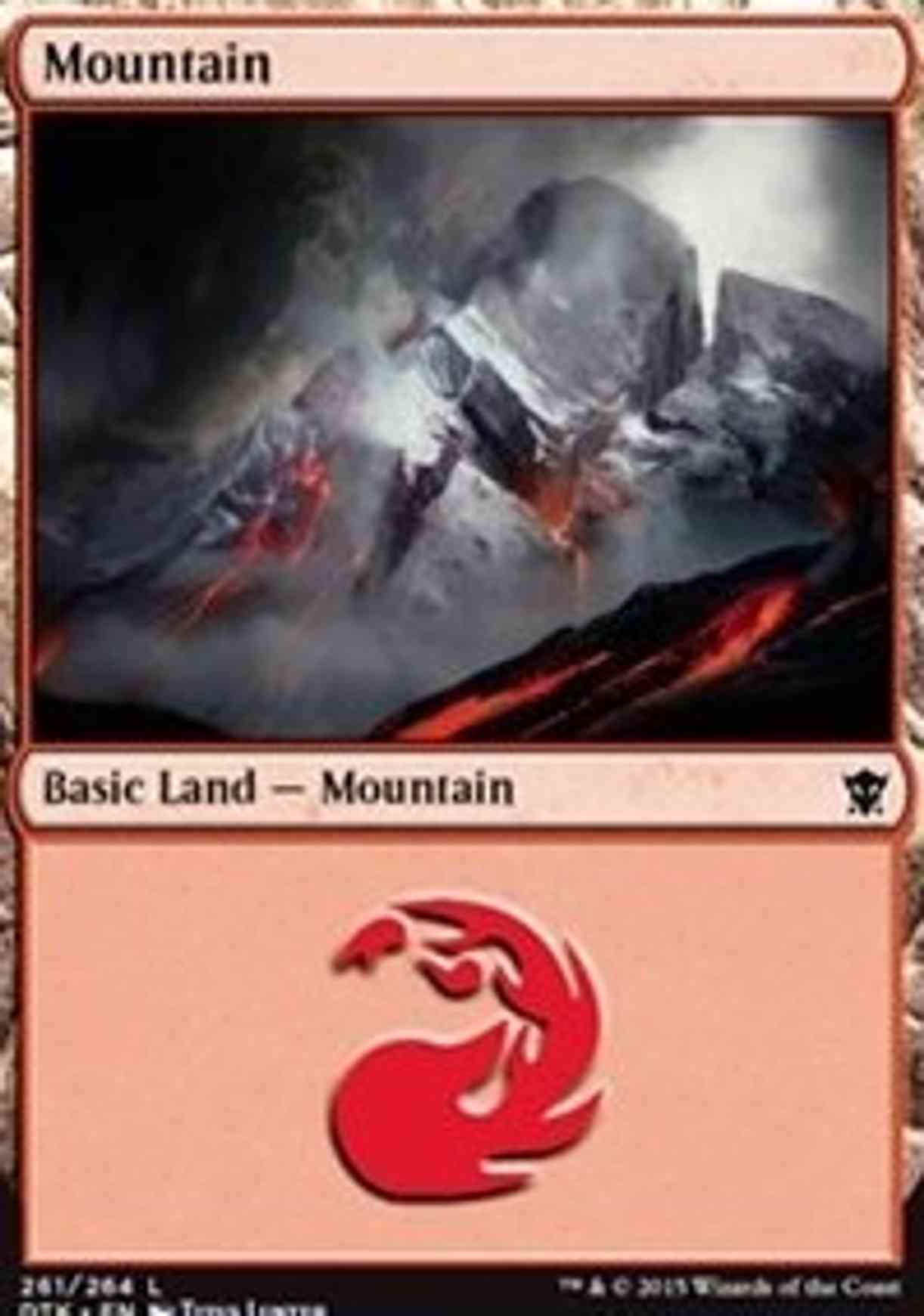 Mountain (261) magic card front
