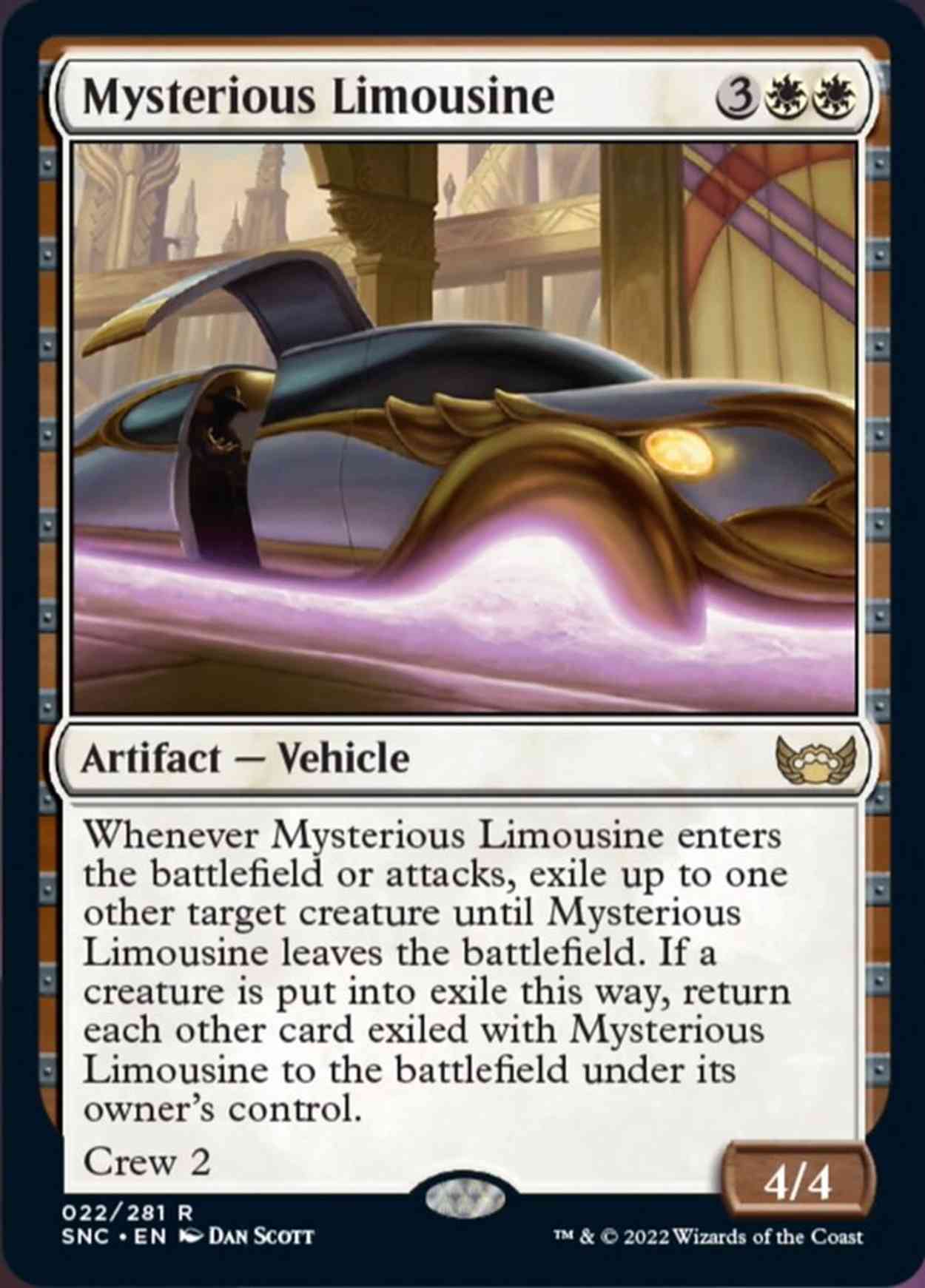 Mysterious Limousine magic card front