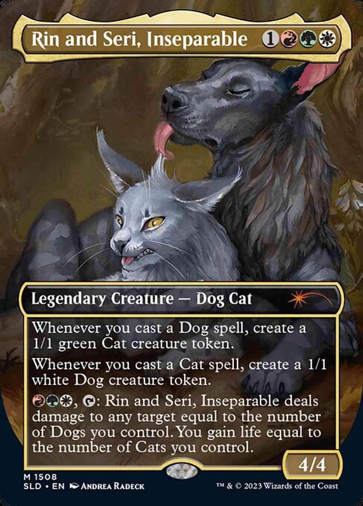 Rin and Seri, Inseparable (Display Commander) - Thick Stock magic card front