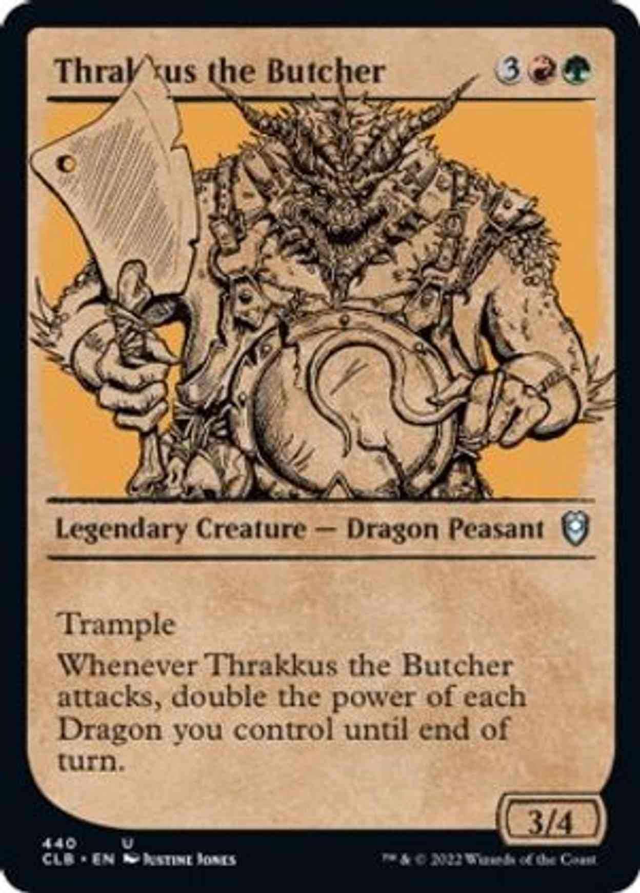 Thrakkus the Butcher (Showcase) magic card front