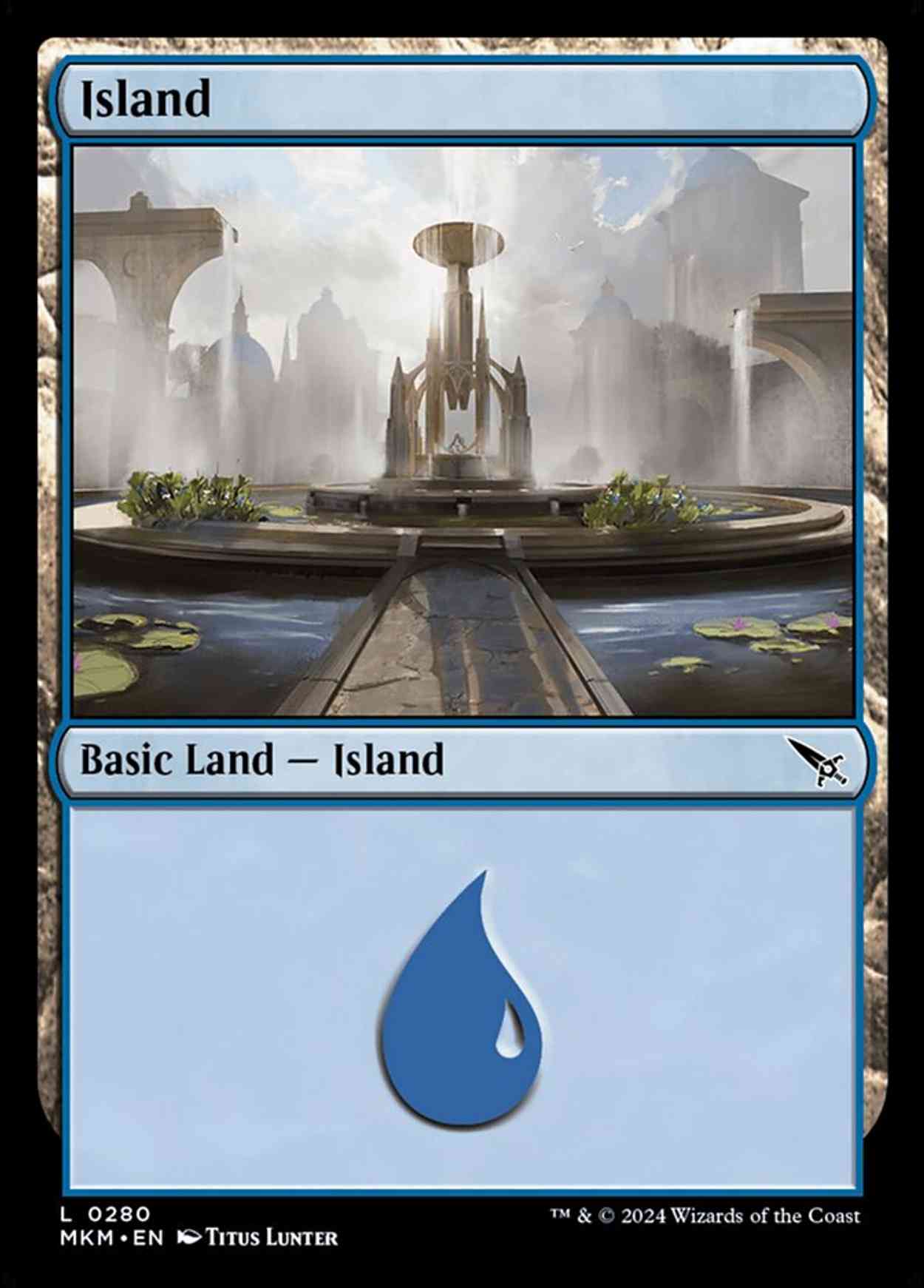 Island (0280) magic card front