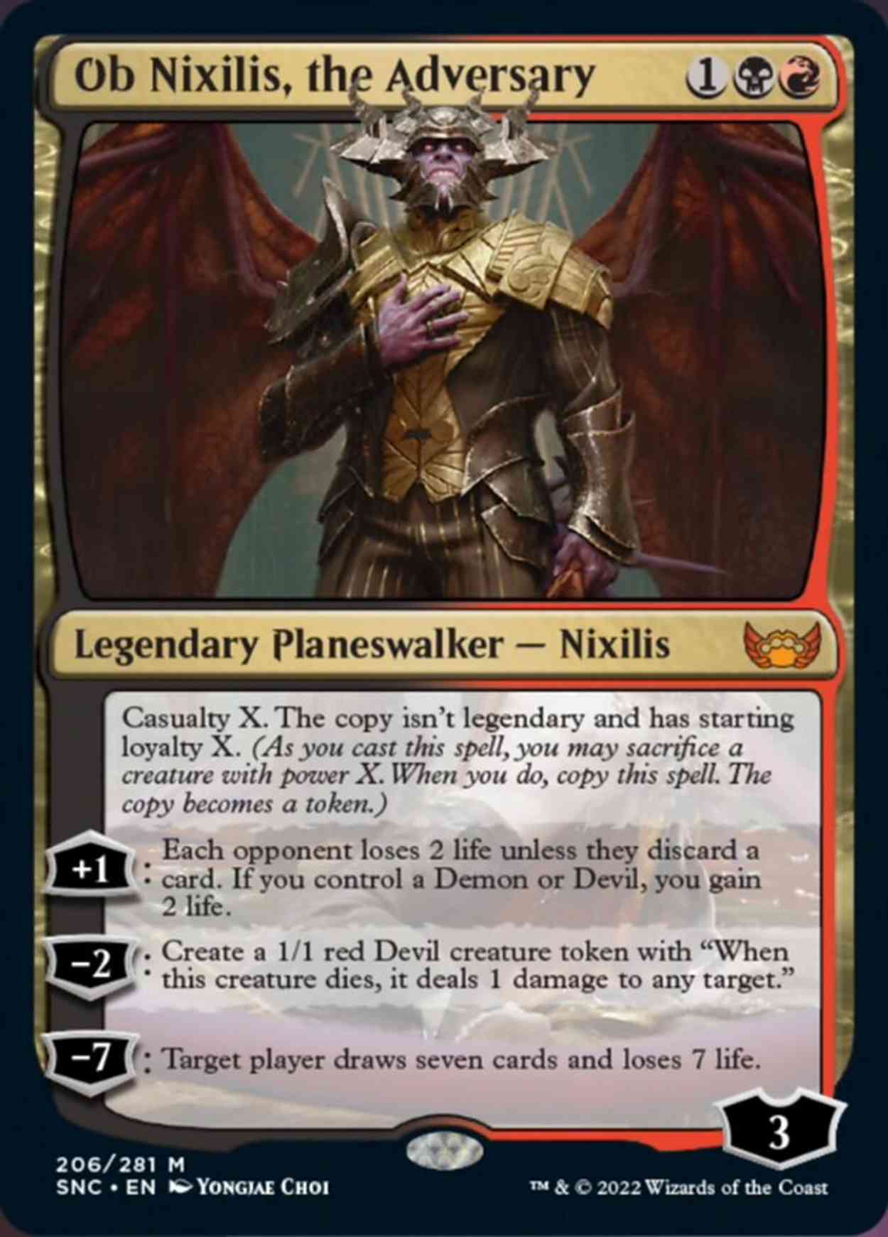 Ob Nixilis, the Adversary magic card front