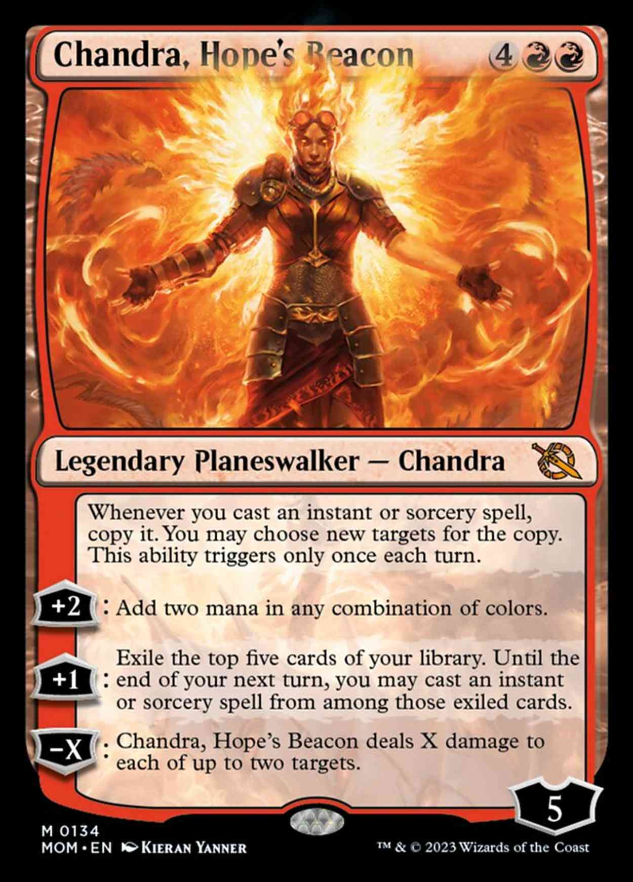 Chandra, Hope's Beacon magic card front