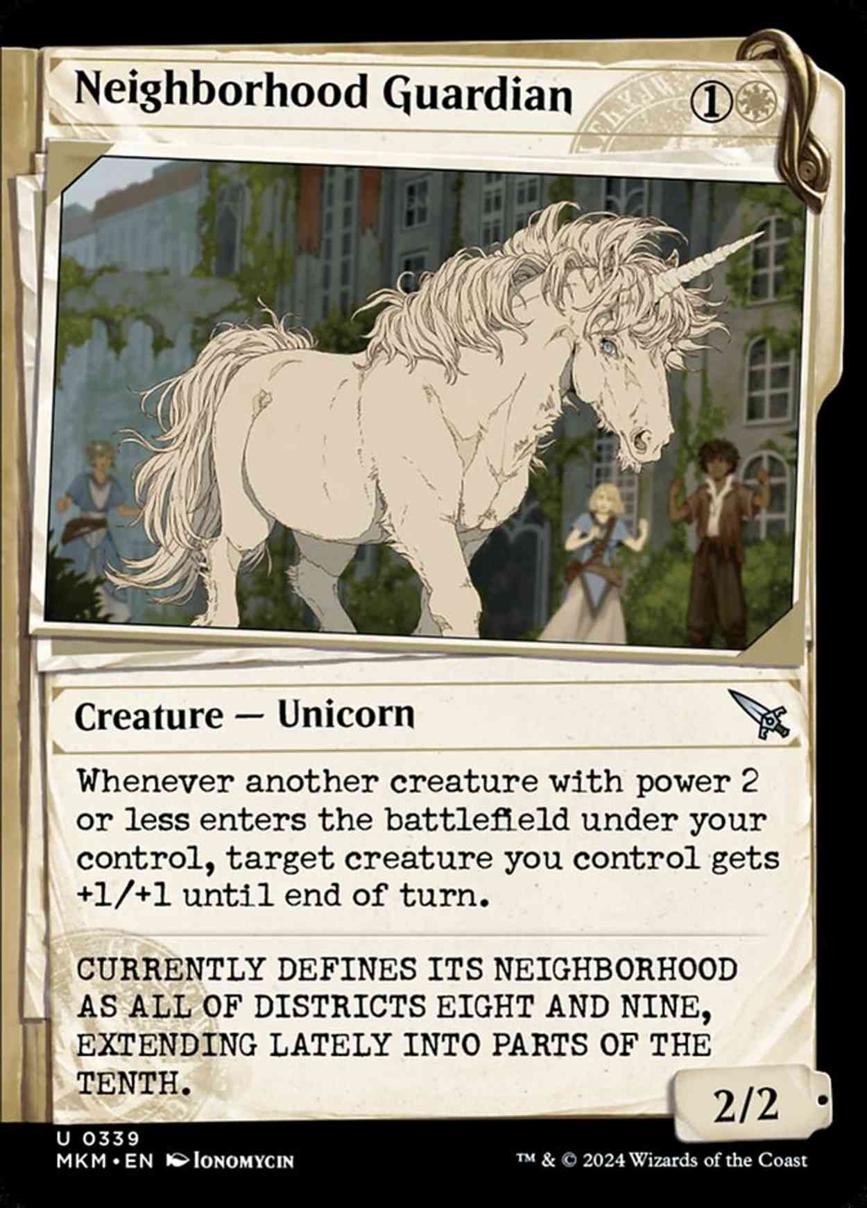 Neighborhood Guardian (Showcase) magic card front