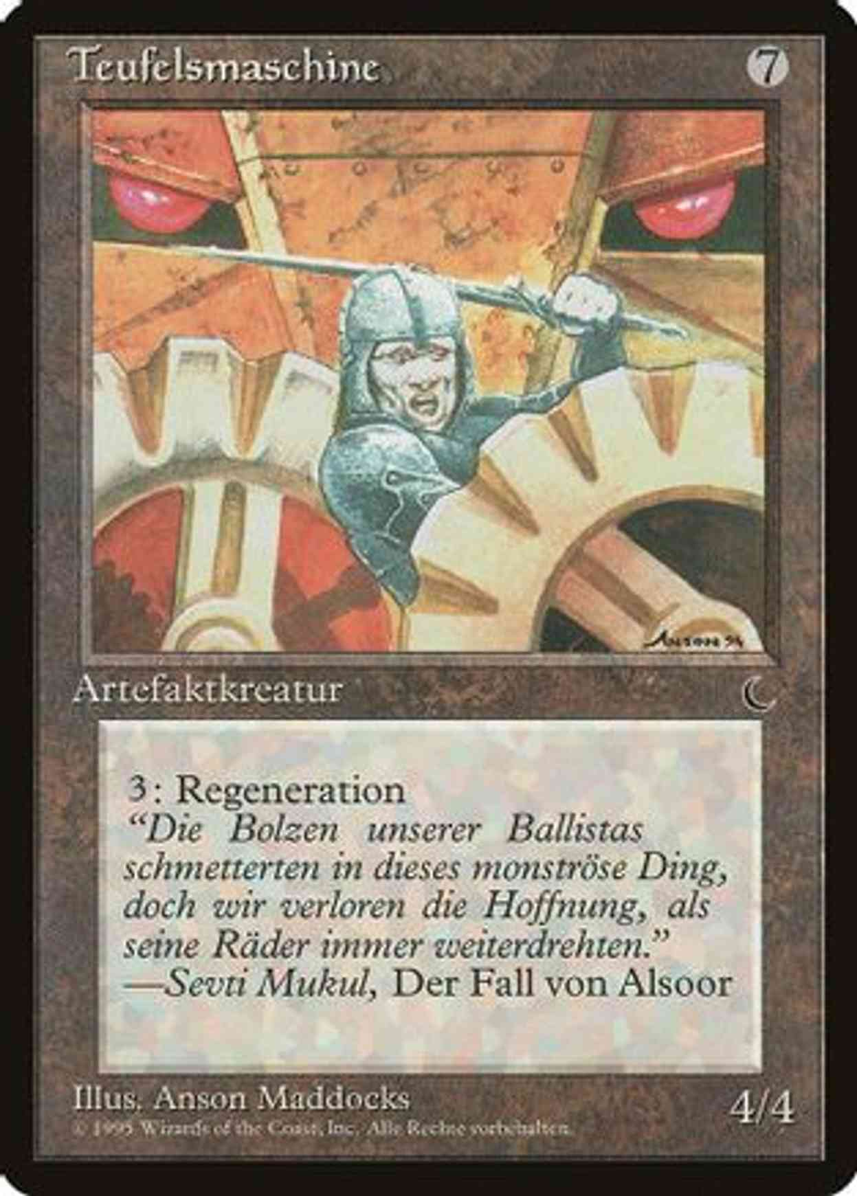 Diabolic Machine (German) - "Teufelsmaschine" magic card front