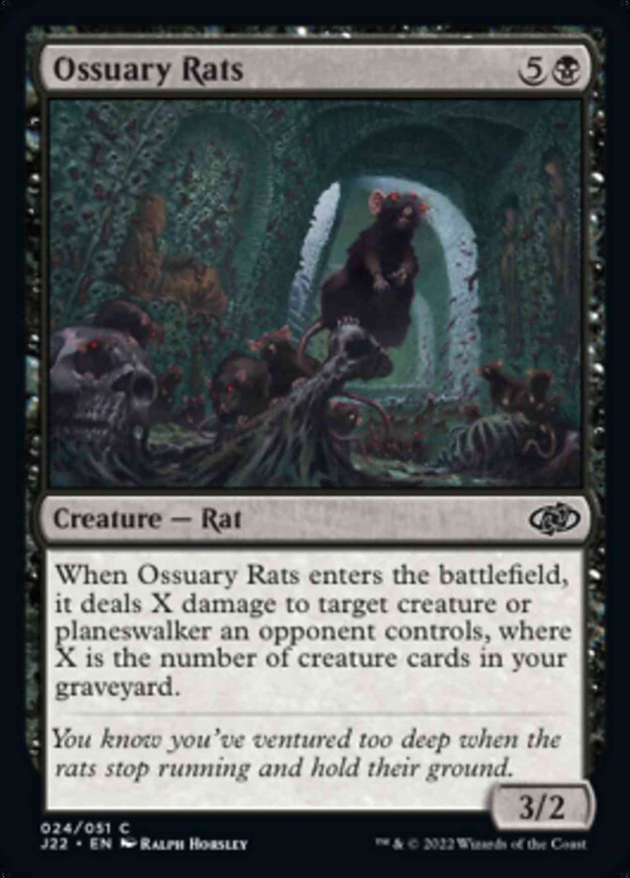 Ossuary Rats magic card front